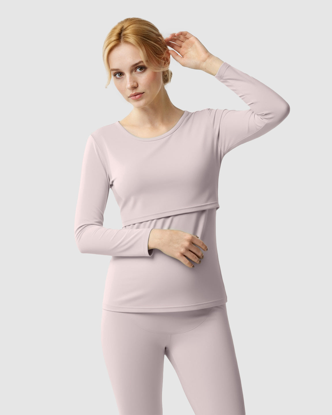 Thick Cotton Nursing Maternity Pajama Set