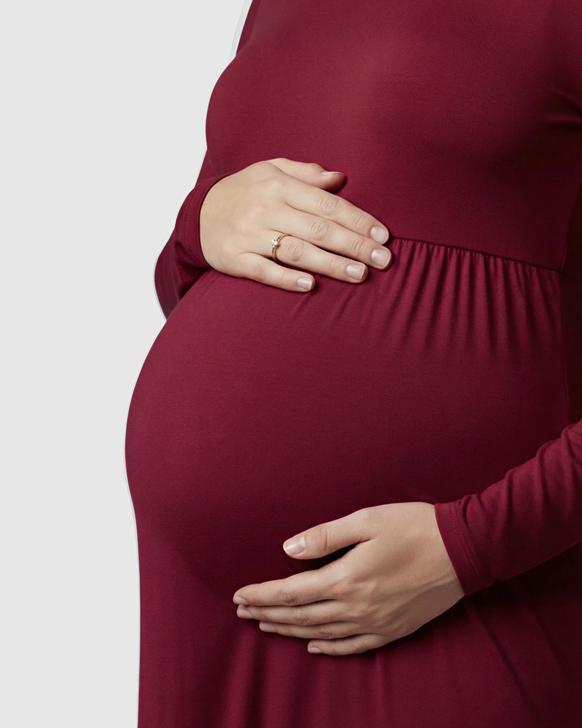 Empire Waist Elegant Maternity Photoshoot Dress