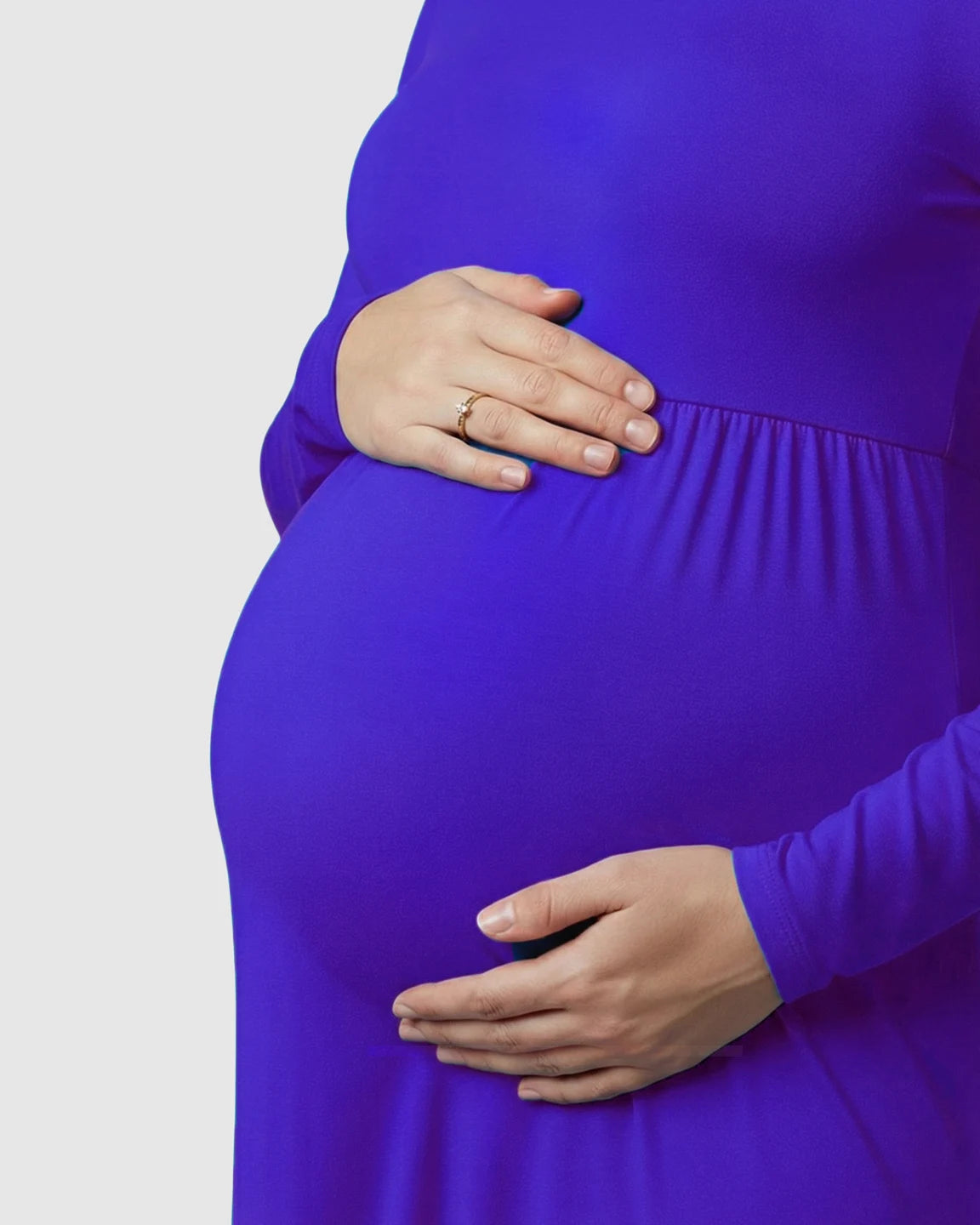 Empire Waist Elegant Maternity Photoshoot Dress