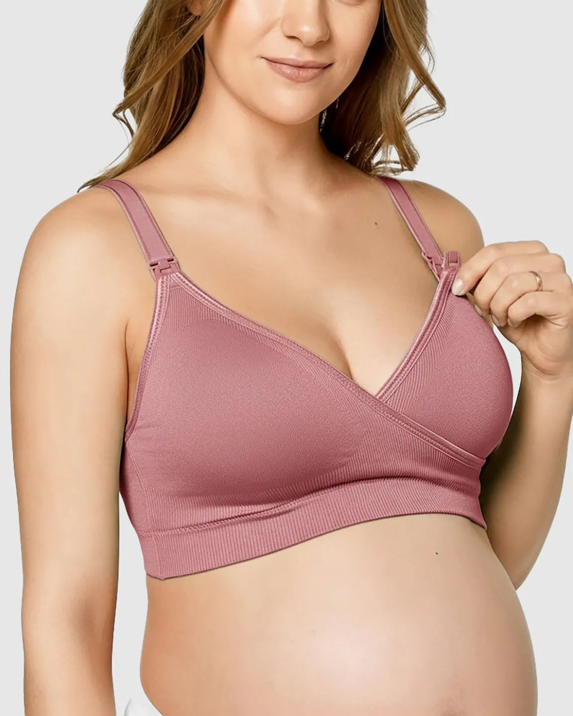 Seamless Front-Open Soft Stretch Nursing Bra