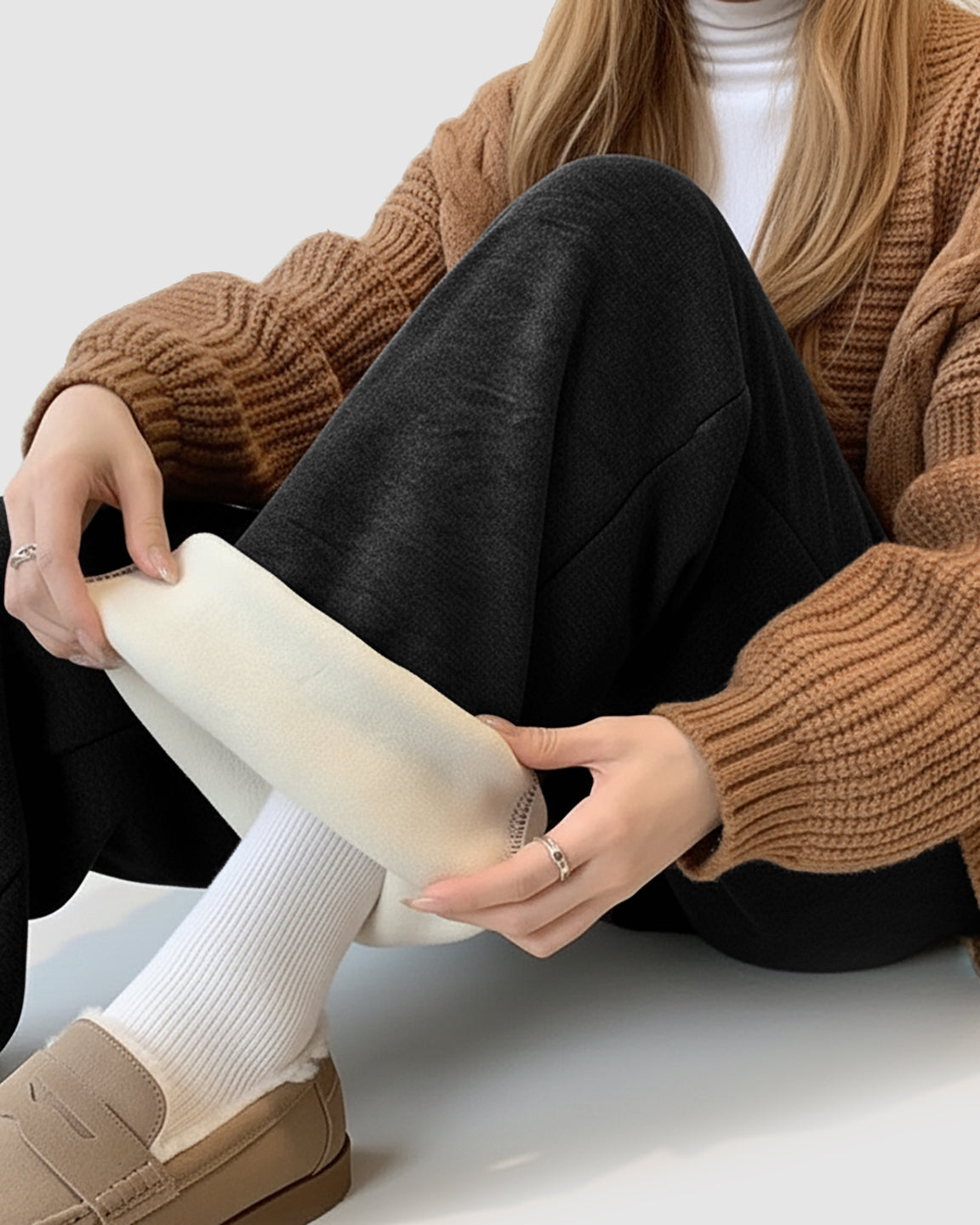 Wide-Leg Flowy Support Maternity Pants