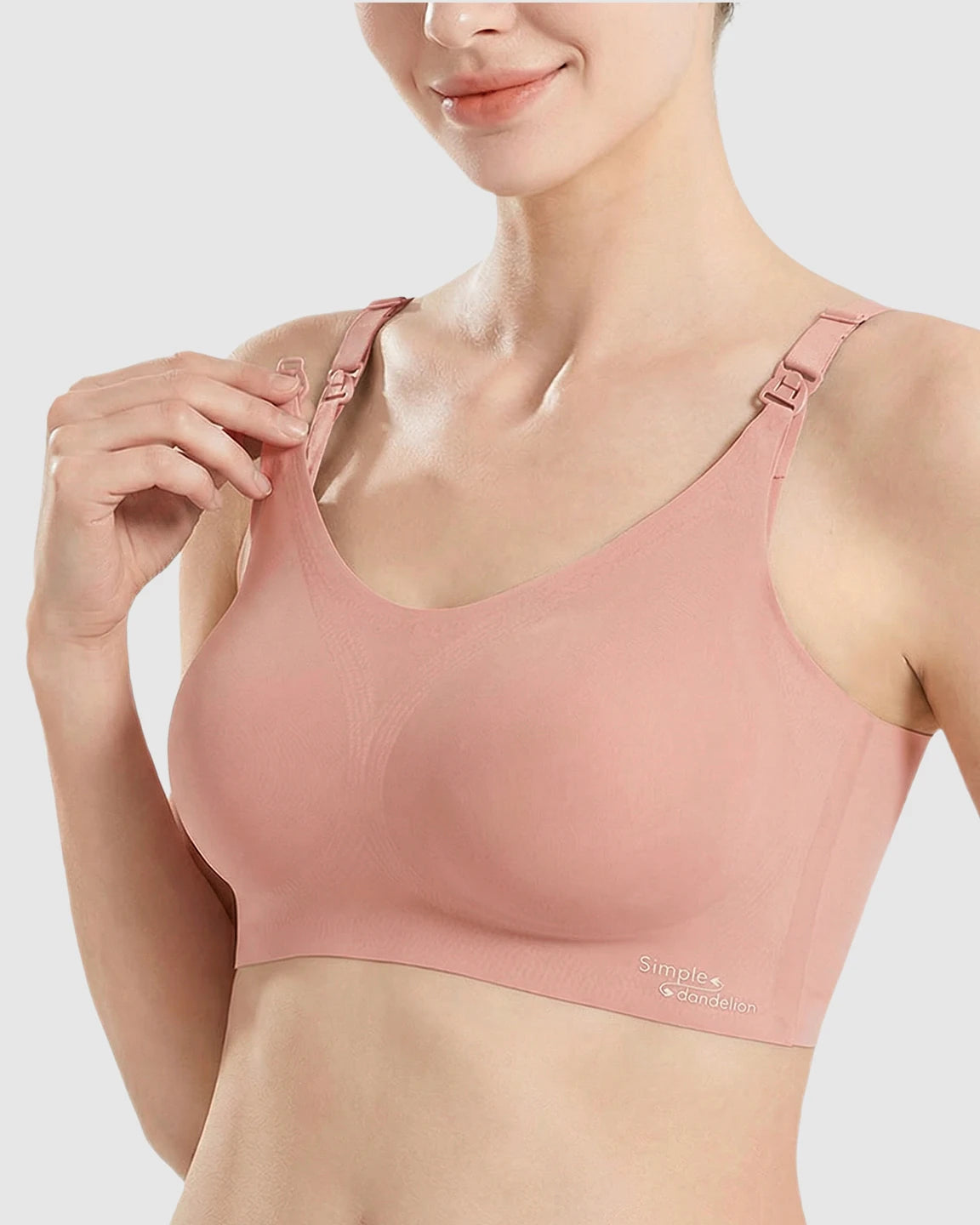 Clip-Down Straps Contoured Nursing Bra