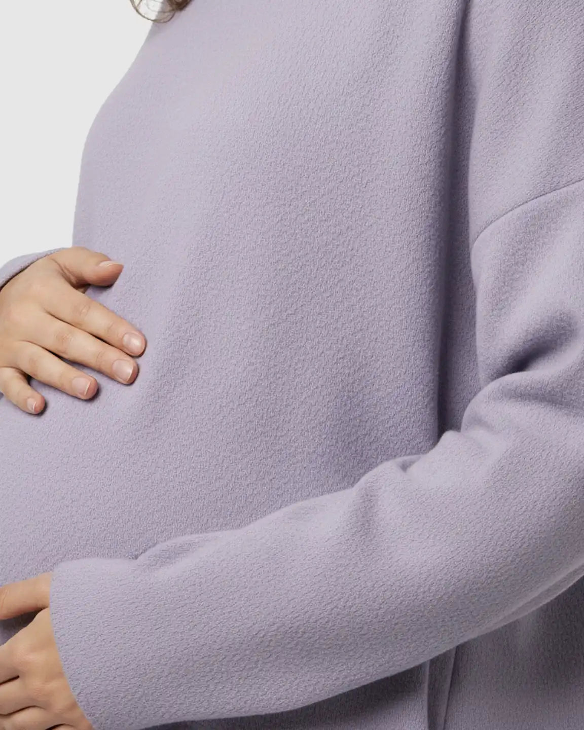 Cozy Woolen Loose-Fit Maternity Sweater