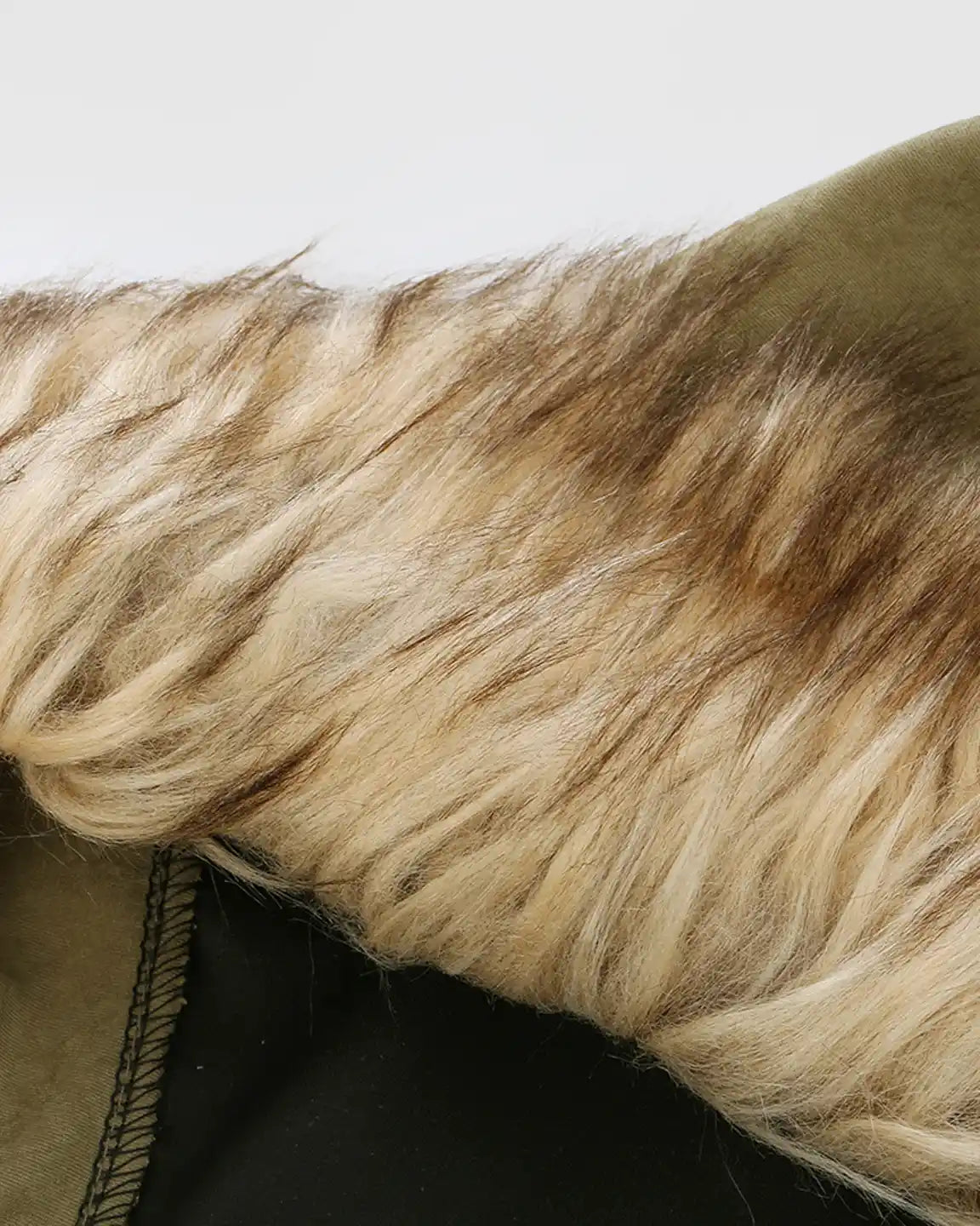 Fur Collar Hooded Long Maternity Jacket