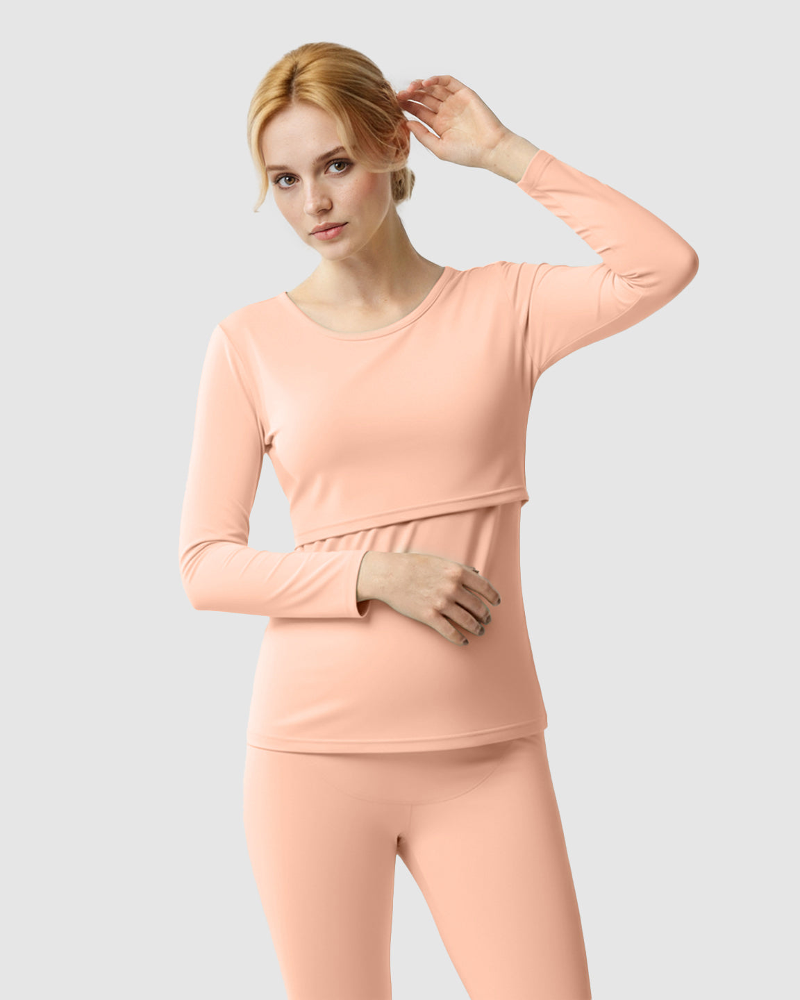 Thick Cotton Nursing Maternity Pajama Set