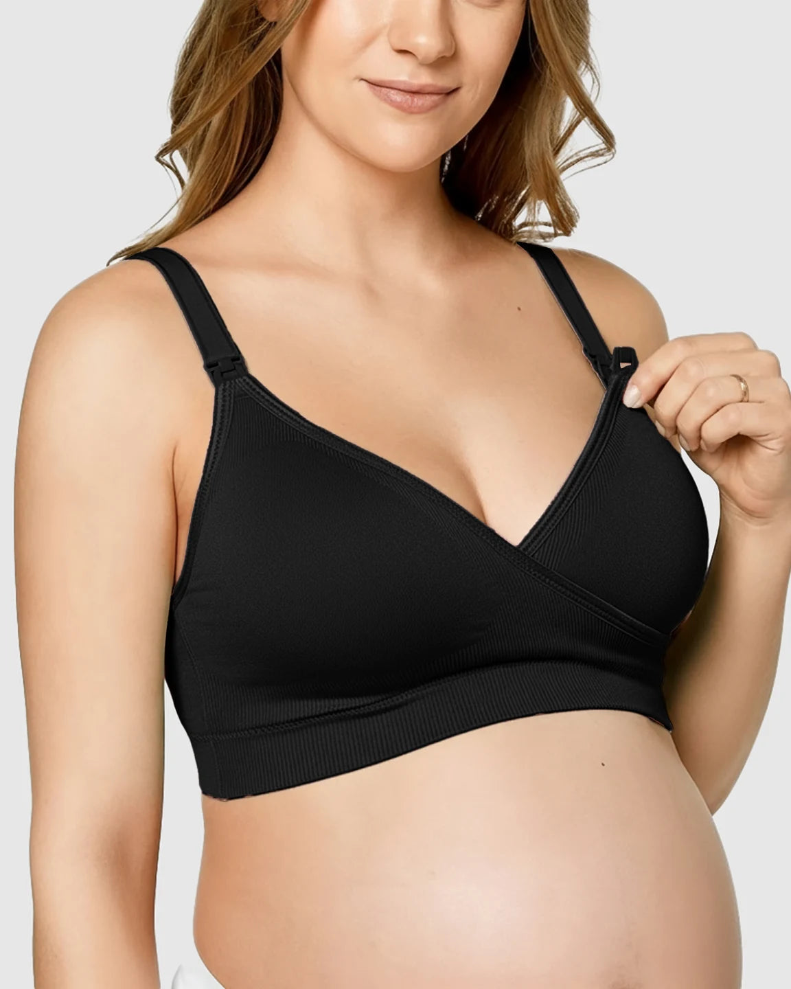 Seamless Front-Open Soft Stretch Nursing Bra
