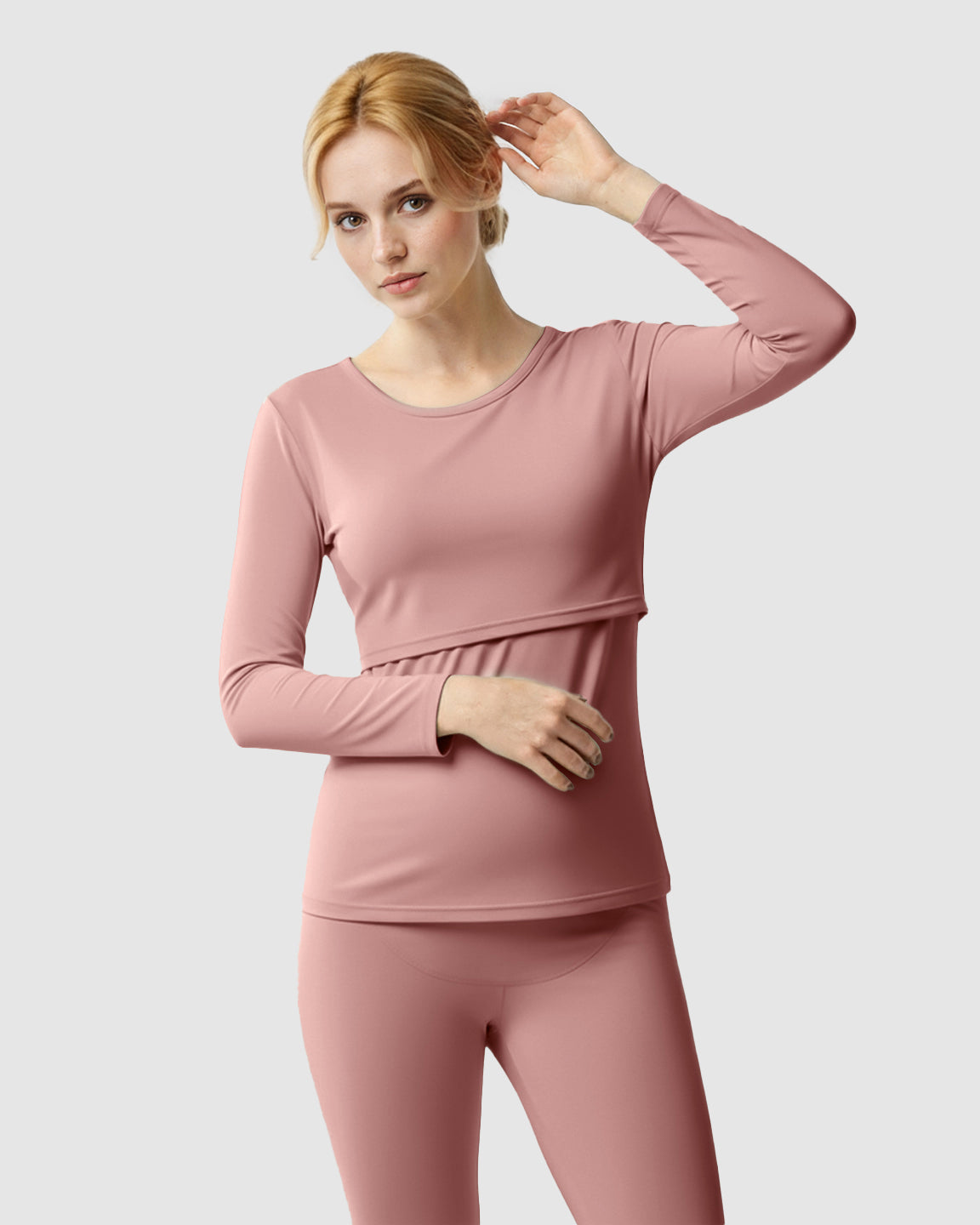 Thick Cotton Nursing Maternity Pajama Set