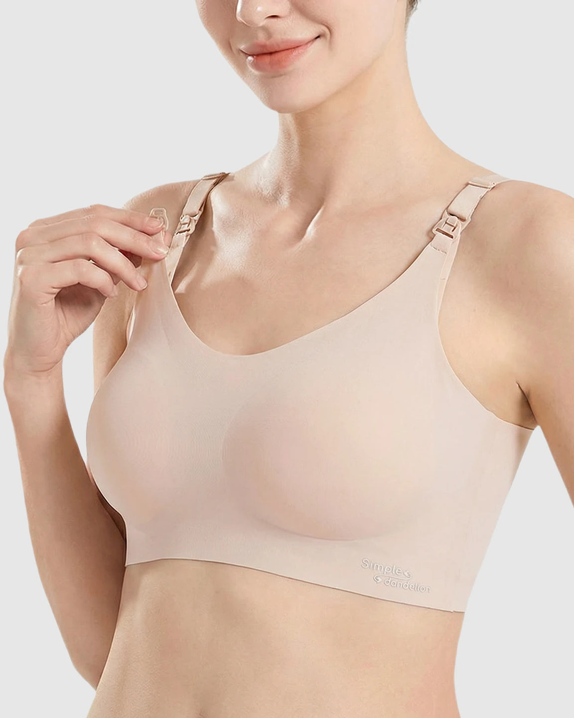 Clip-Down Straps Contoured Nursing Bra