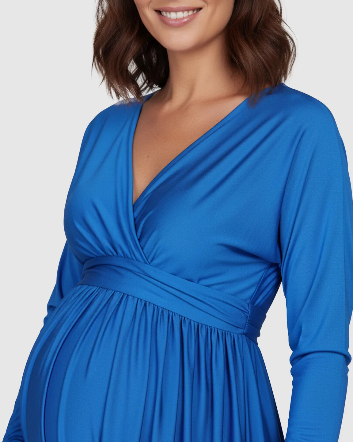 Empire Waist Elegant Maternity Maxi Dress