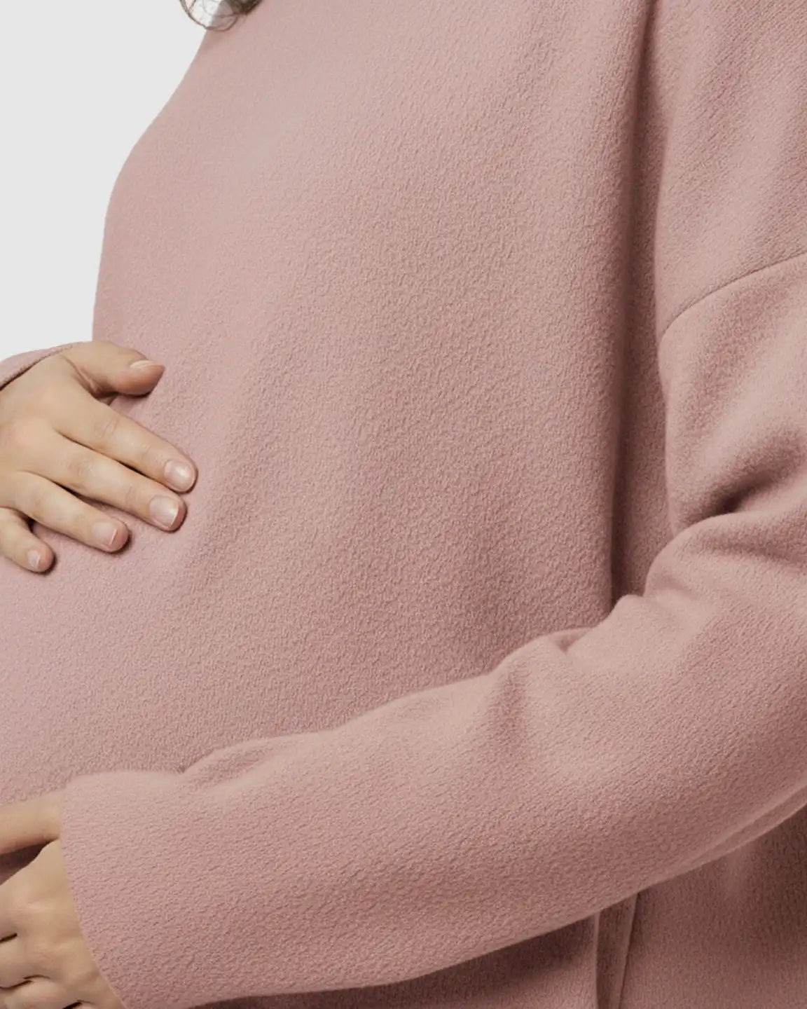 Cozy Woolen Loose-Fit Maternity Sweater