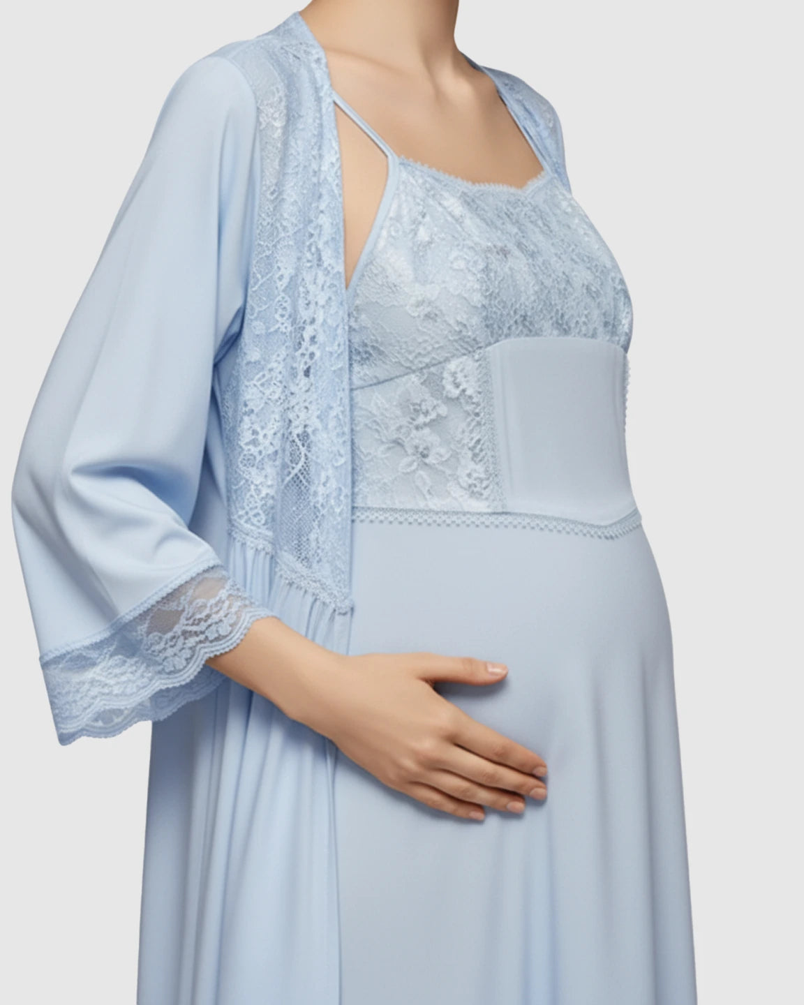 Elegant Lace Loose Fit Maternity Loungewear Set
