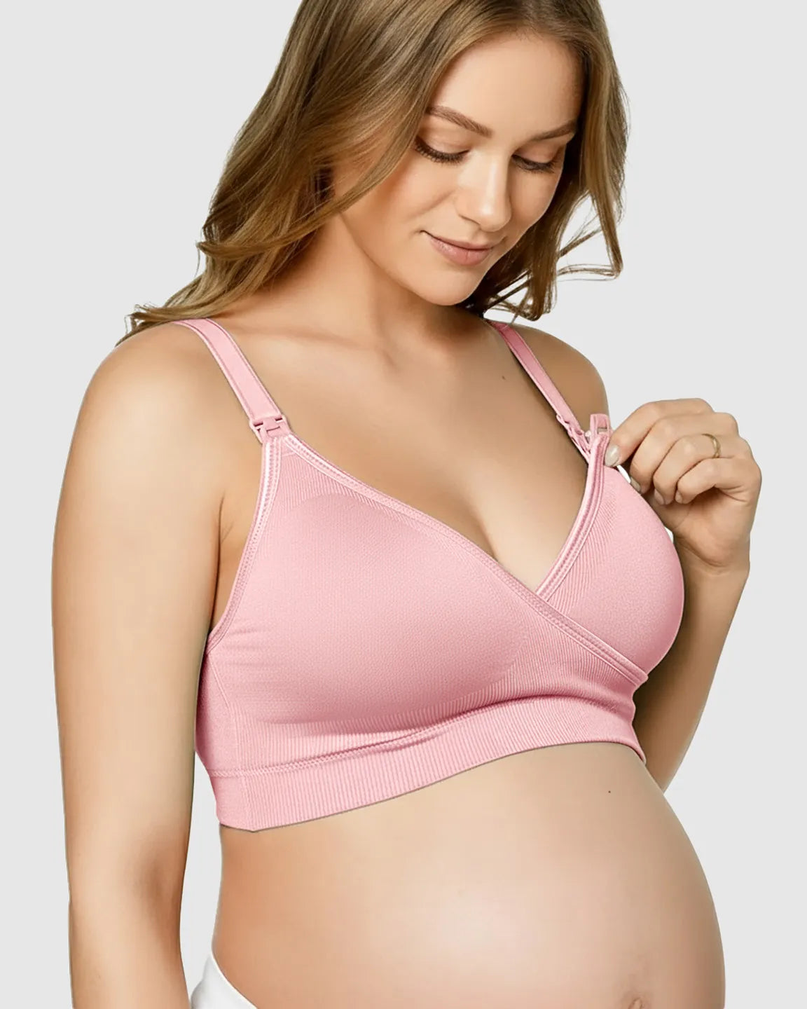 Seamless Front-Open Soft Stretch Nursing Bra