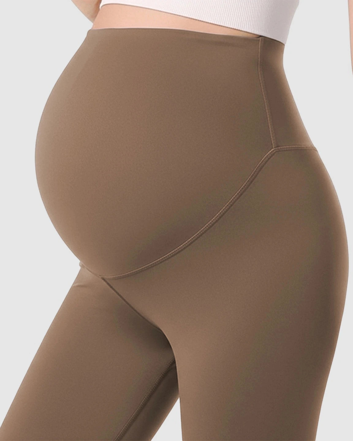 Double-Layer Belly Support Maternity Leggings