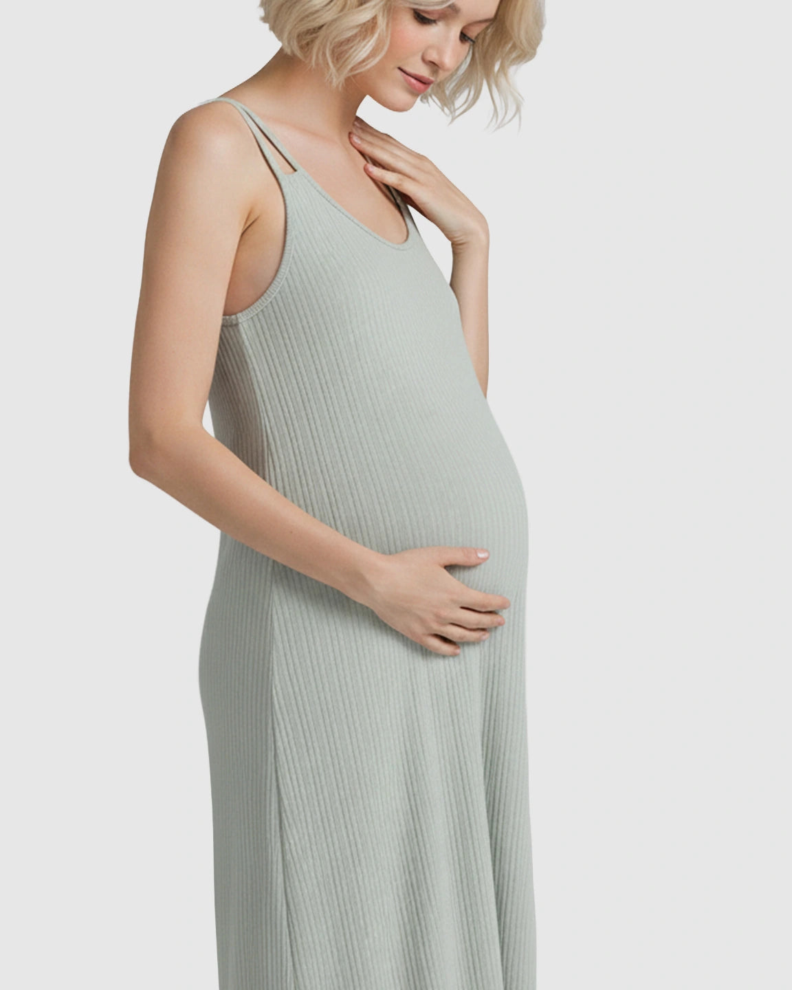 Double Shoulder Straps Everyday Maternity Dress