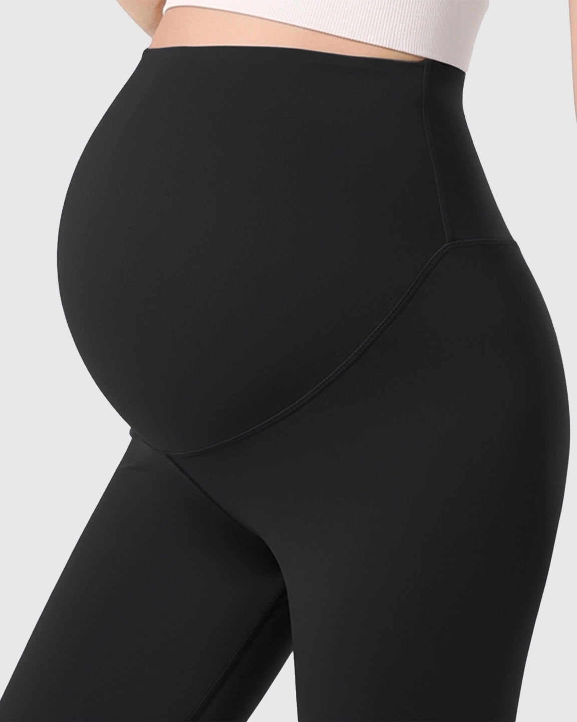 Double-Layer Belly Support Maternity Leggings