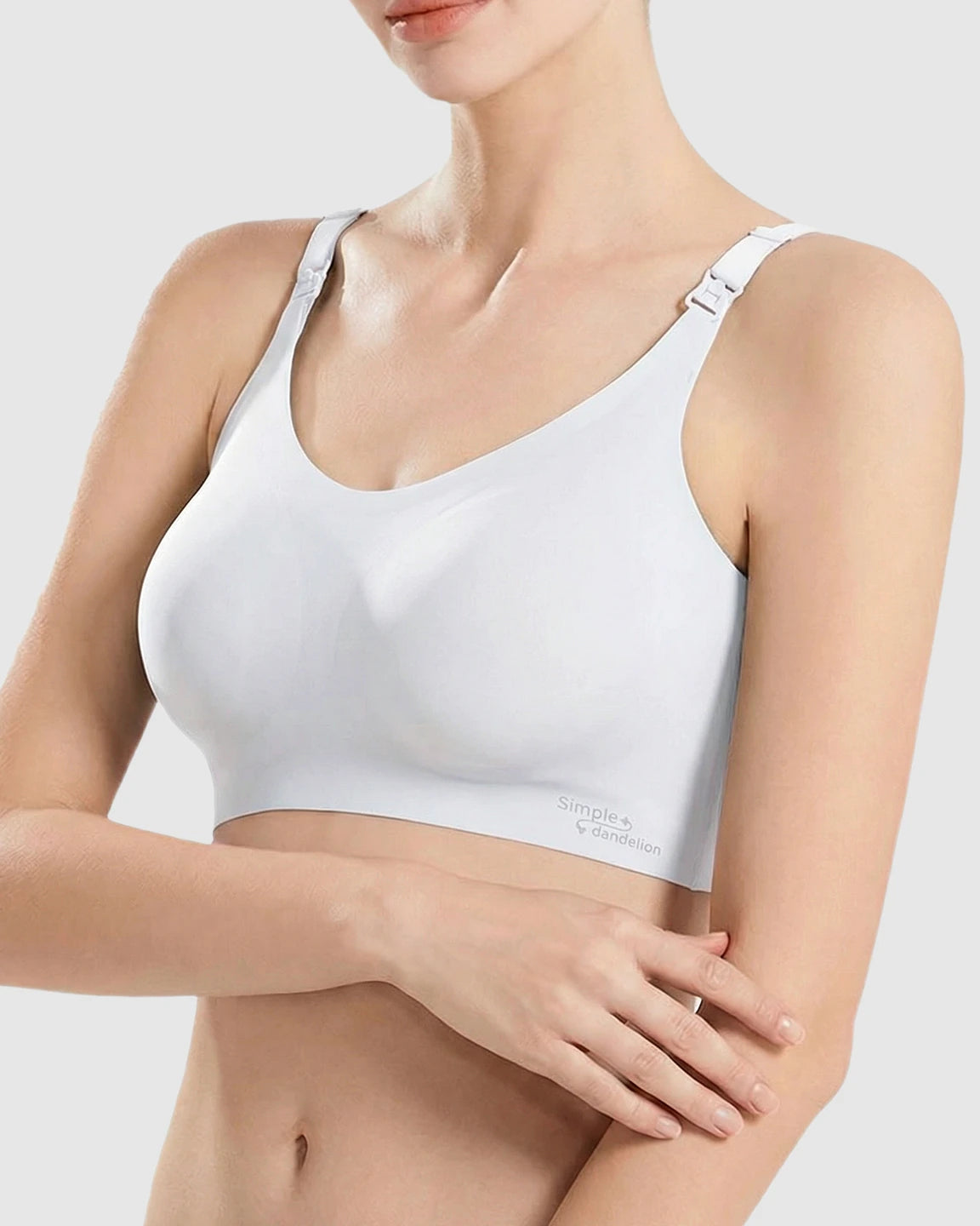 Clip-Down Straps Contoured Nursing Bra