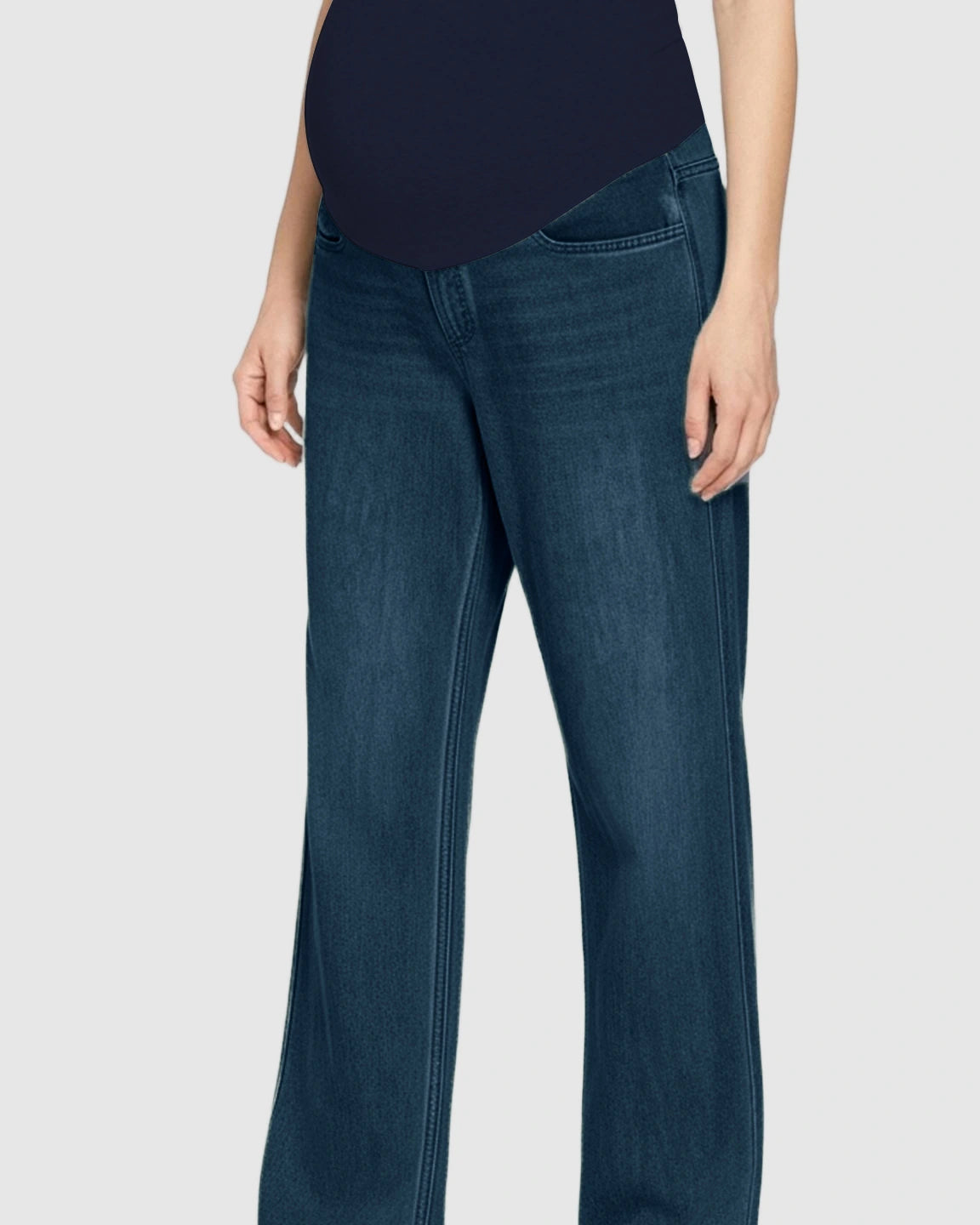 Soft Stretch Straight-Leg Maternity Jeans