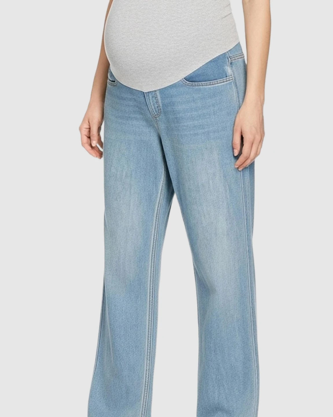 Soft Stretch Straight-Leg Maternity Jeans