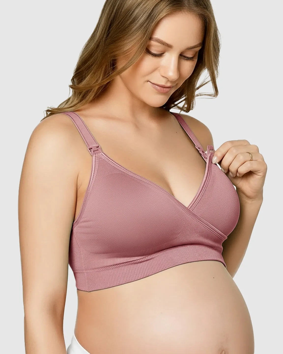 Seamless Front-Open Soft Stretch Nursing Bra