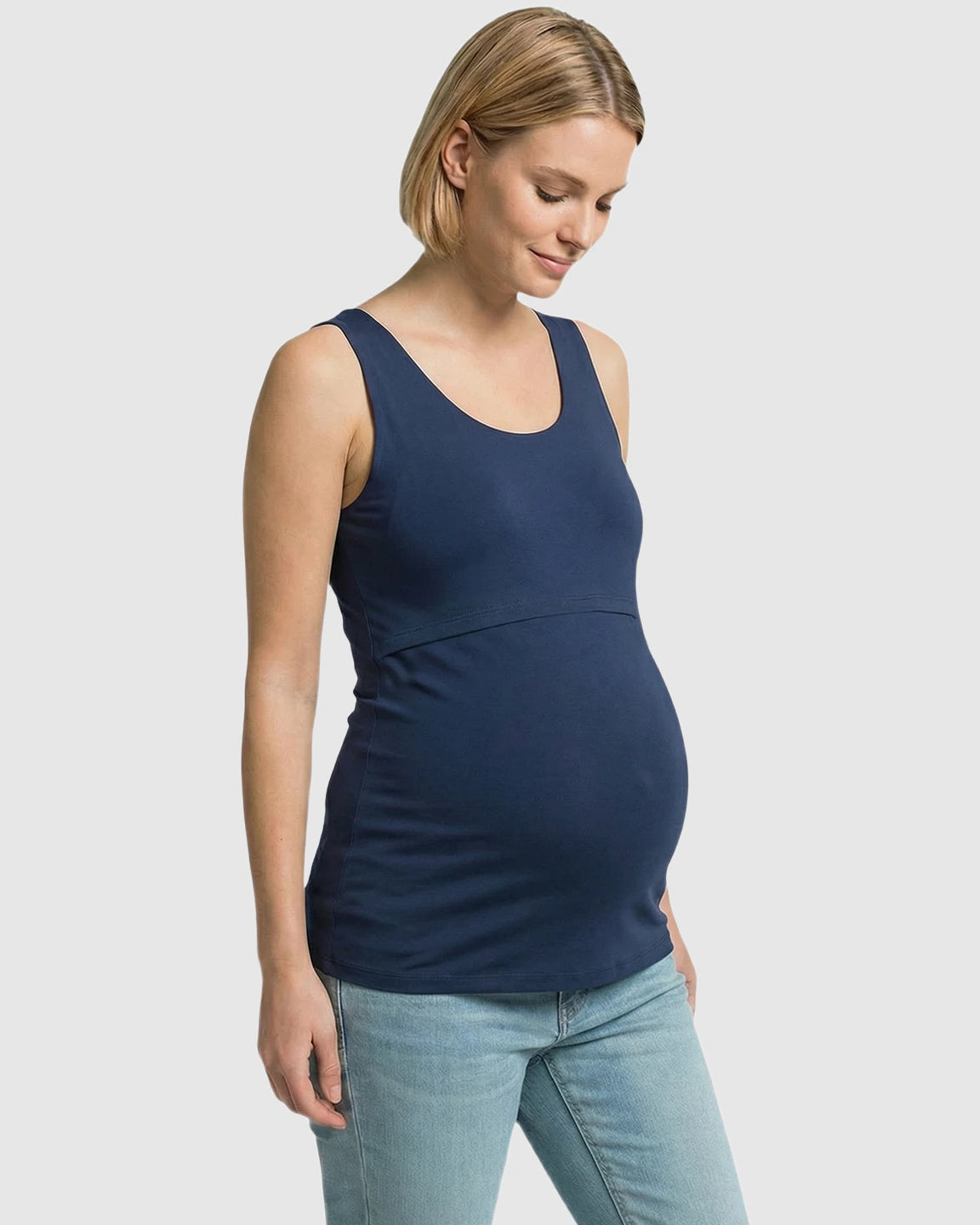 Stretch Nursing-Access Maternity Tank Top