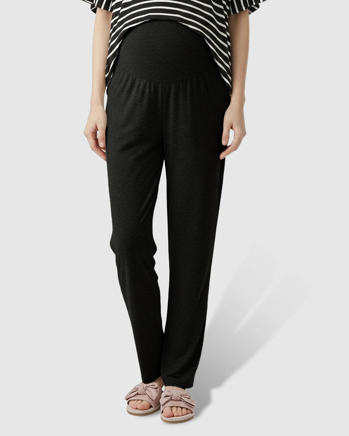 High-Waist Straight-Leg Maternity Pants