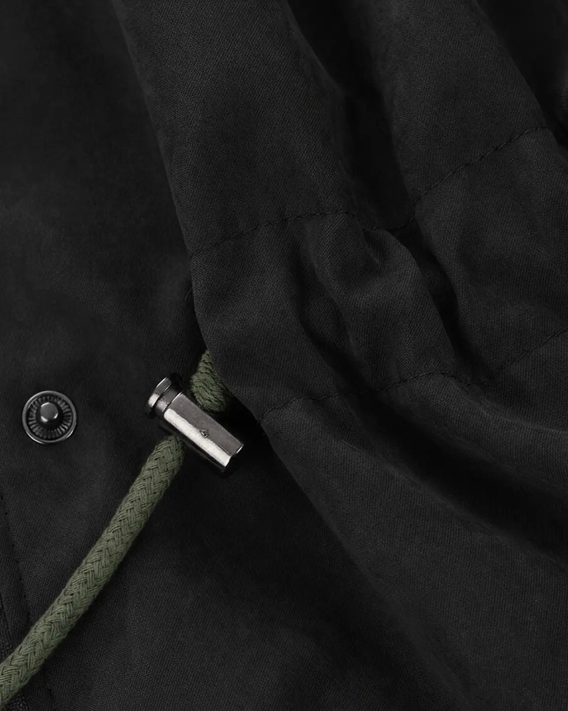 Fur Collar Hooded Long Maternity Jacket