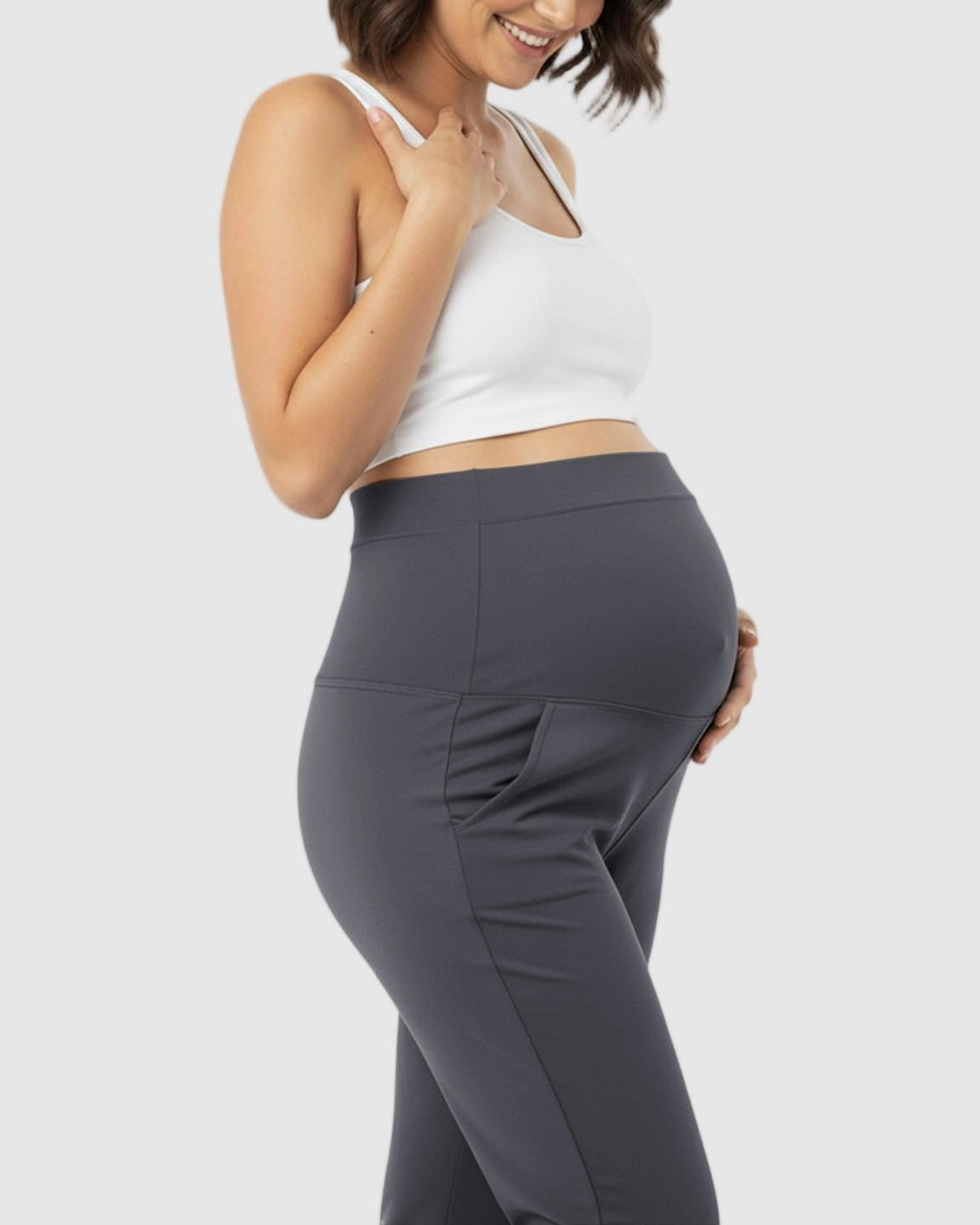 Stretch Flared with Pockets Maternity Pants