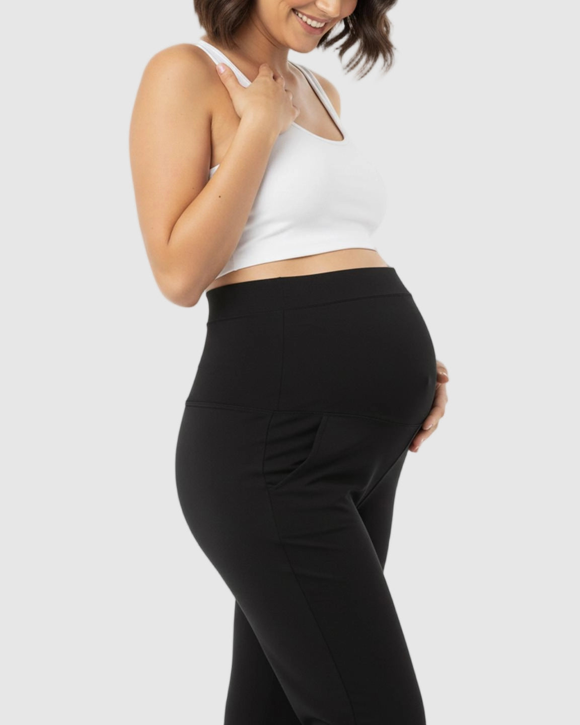 Stretch Flared with Pockets Maternity Pants