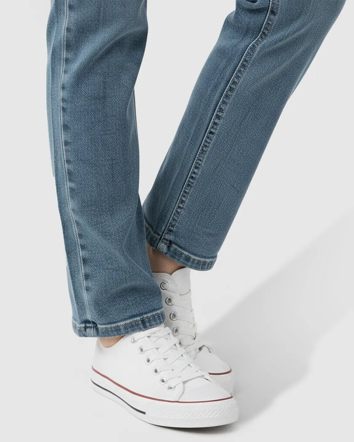 Side Panel Straight-Leg Maternity Jeans