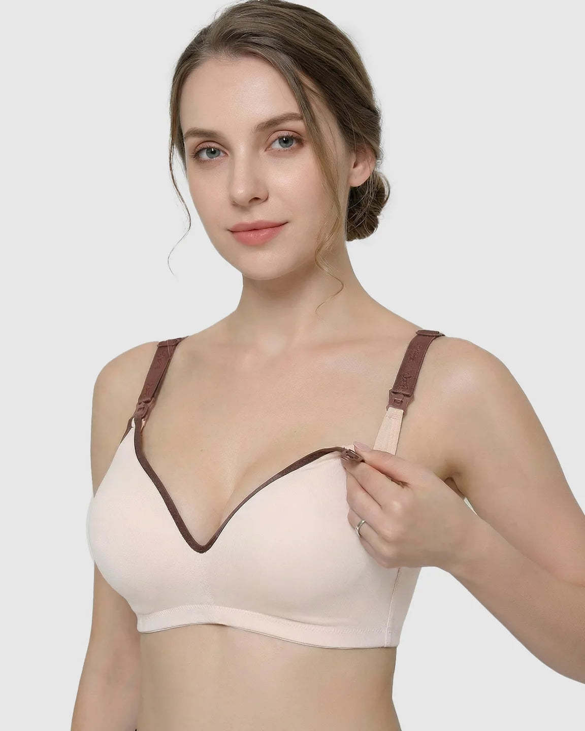 Front-Open Cotton Nursing Bra