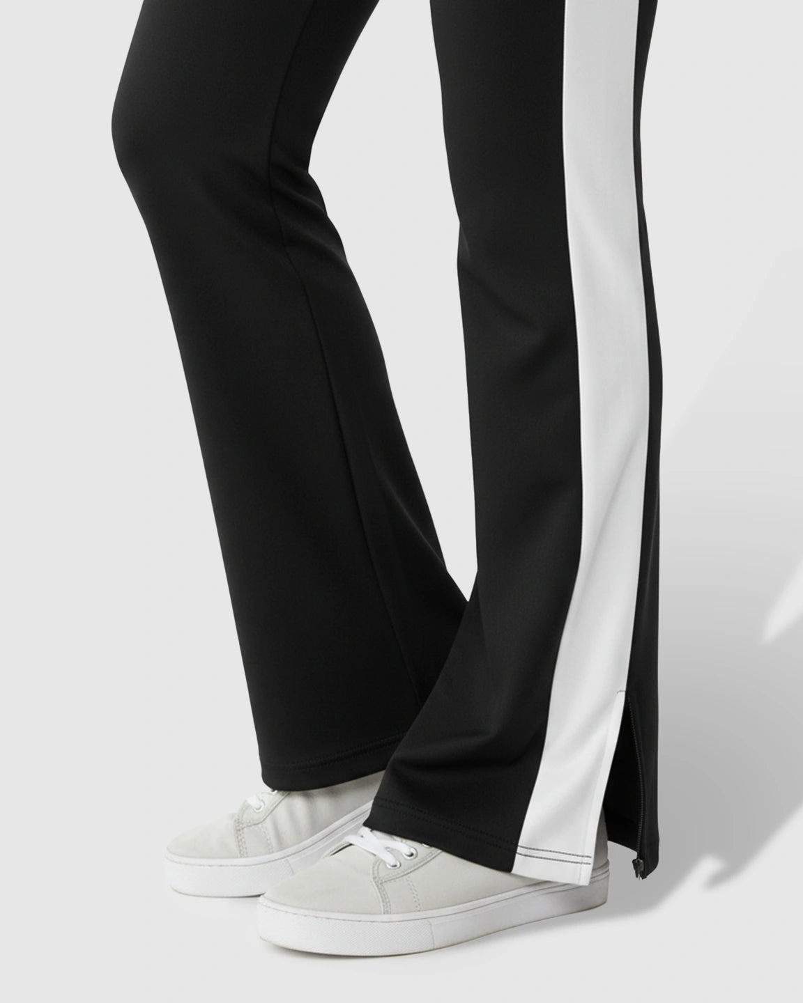 Slitted Side Hem Flared Maternity Pants