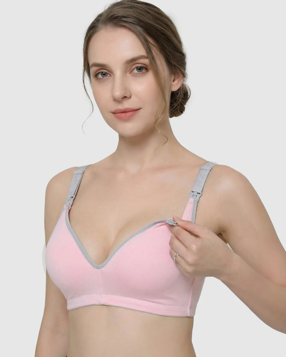 Front-Open Cotton Nursing Bra
