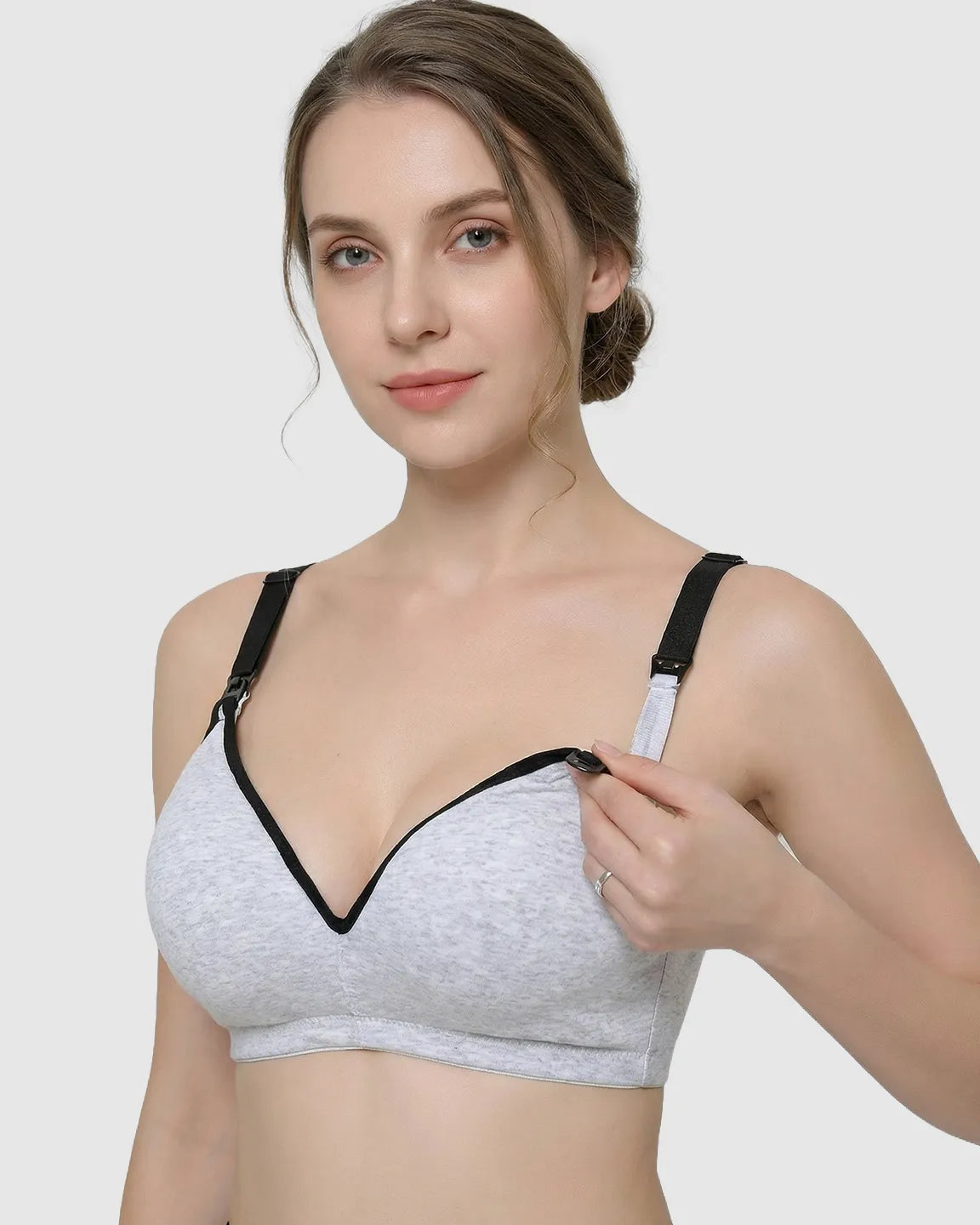 Front-Open Cotton Nursing Bra