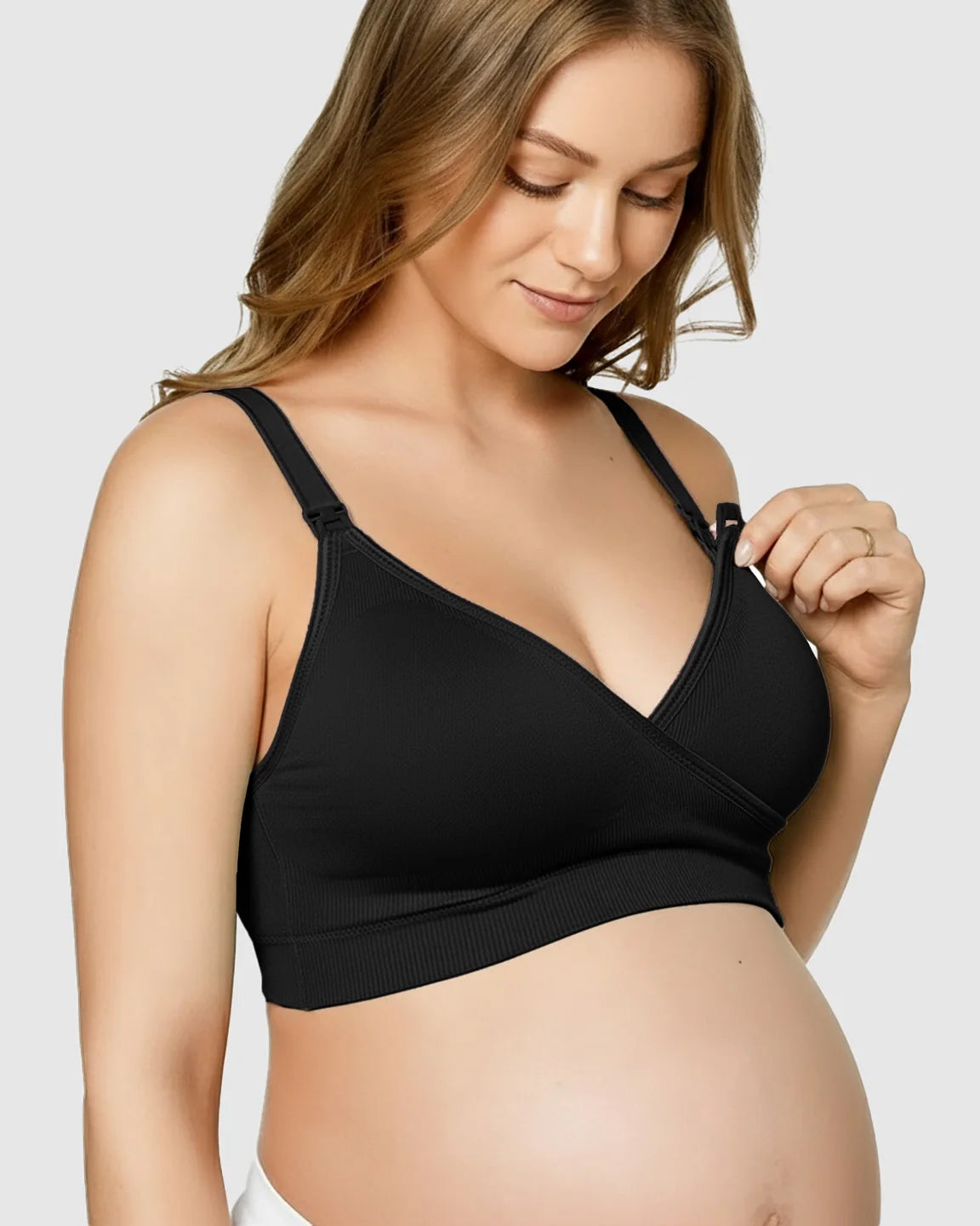 Seamless Front-Open Soft Stretch Nursing Bra