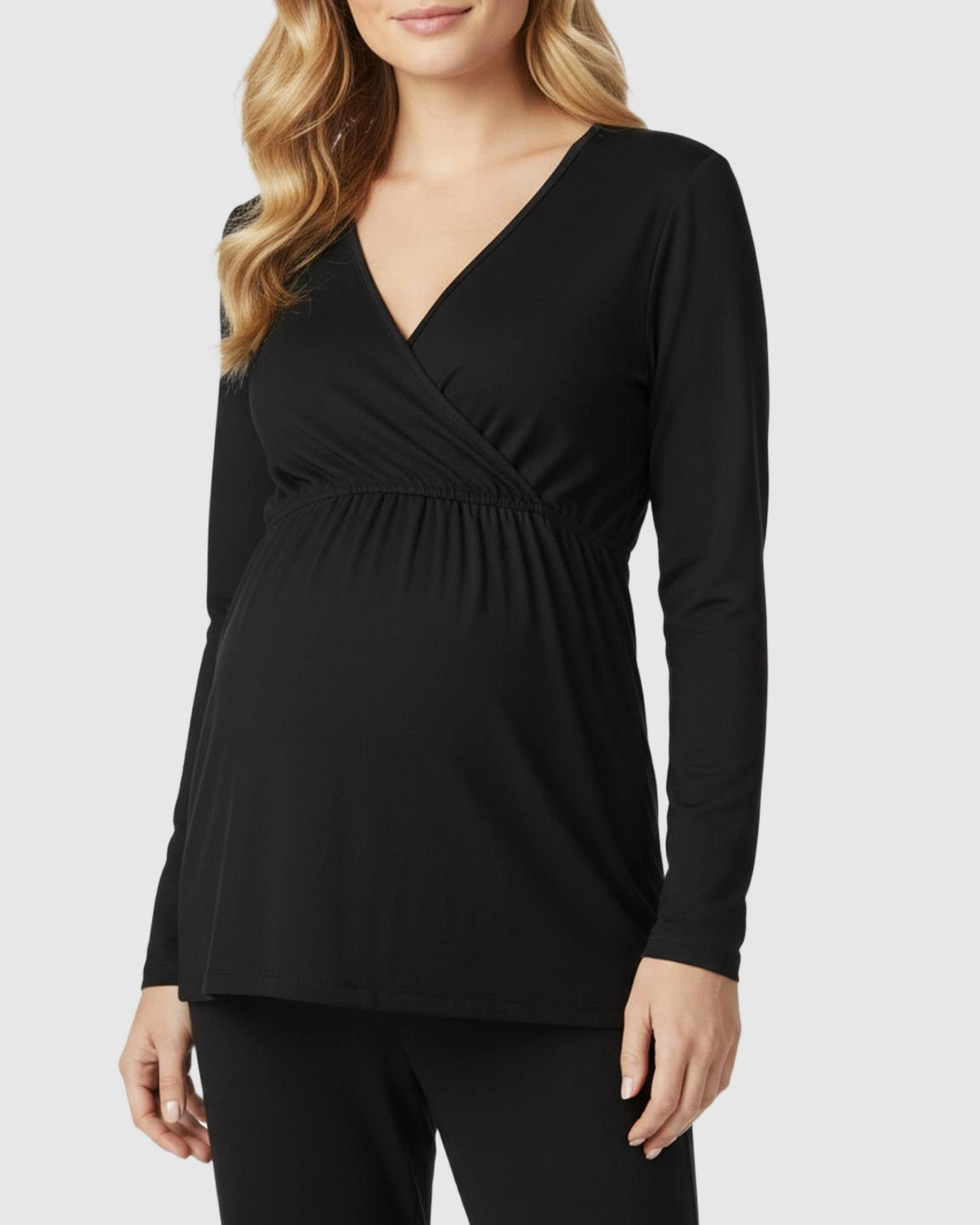 Classic V-Neck Long Sleeve Top and Trouser Lounge Set