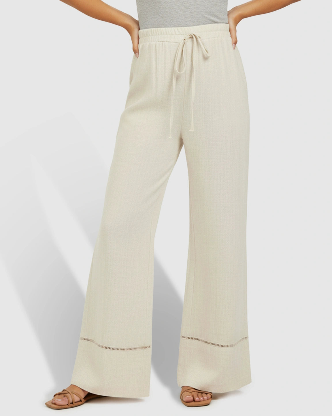 High-Waisted Wide-leg Maternity Pants