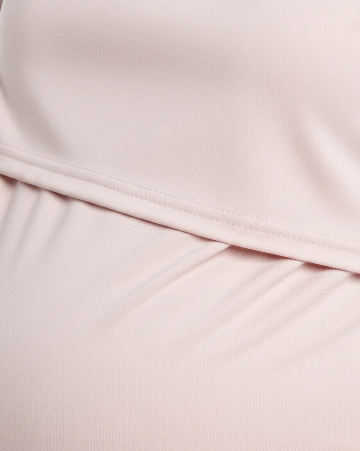 Round Neck Nursing Top With Feeding Port