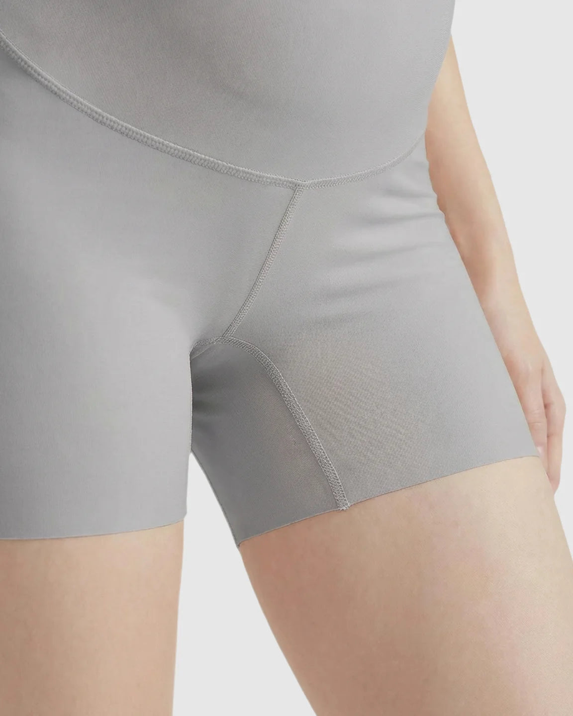 High-Waist Belly Support Seamless Slim Fit Maternity Shorts