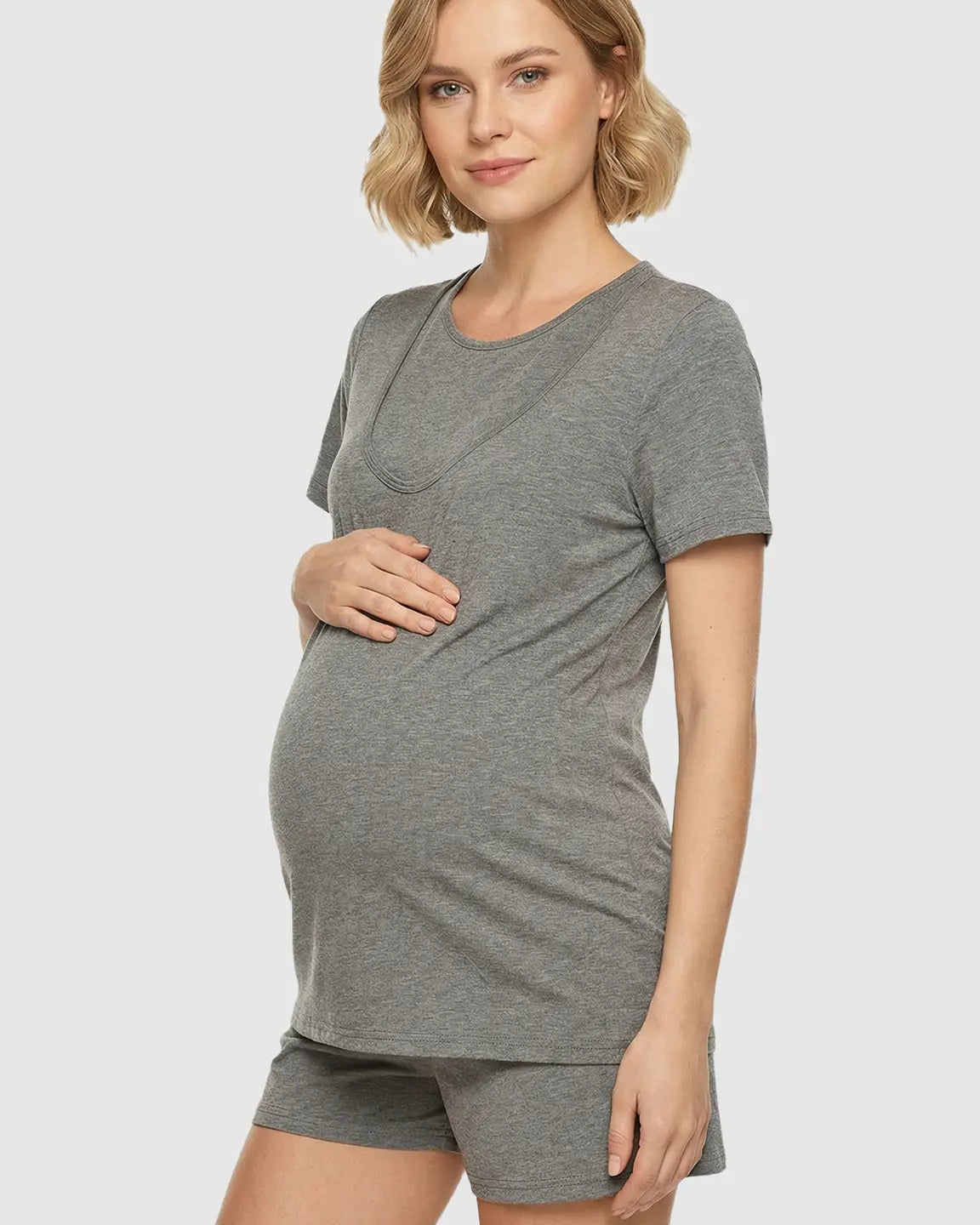 Easy Nursing-Access Modal Maternity Sleepwear