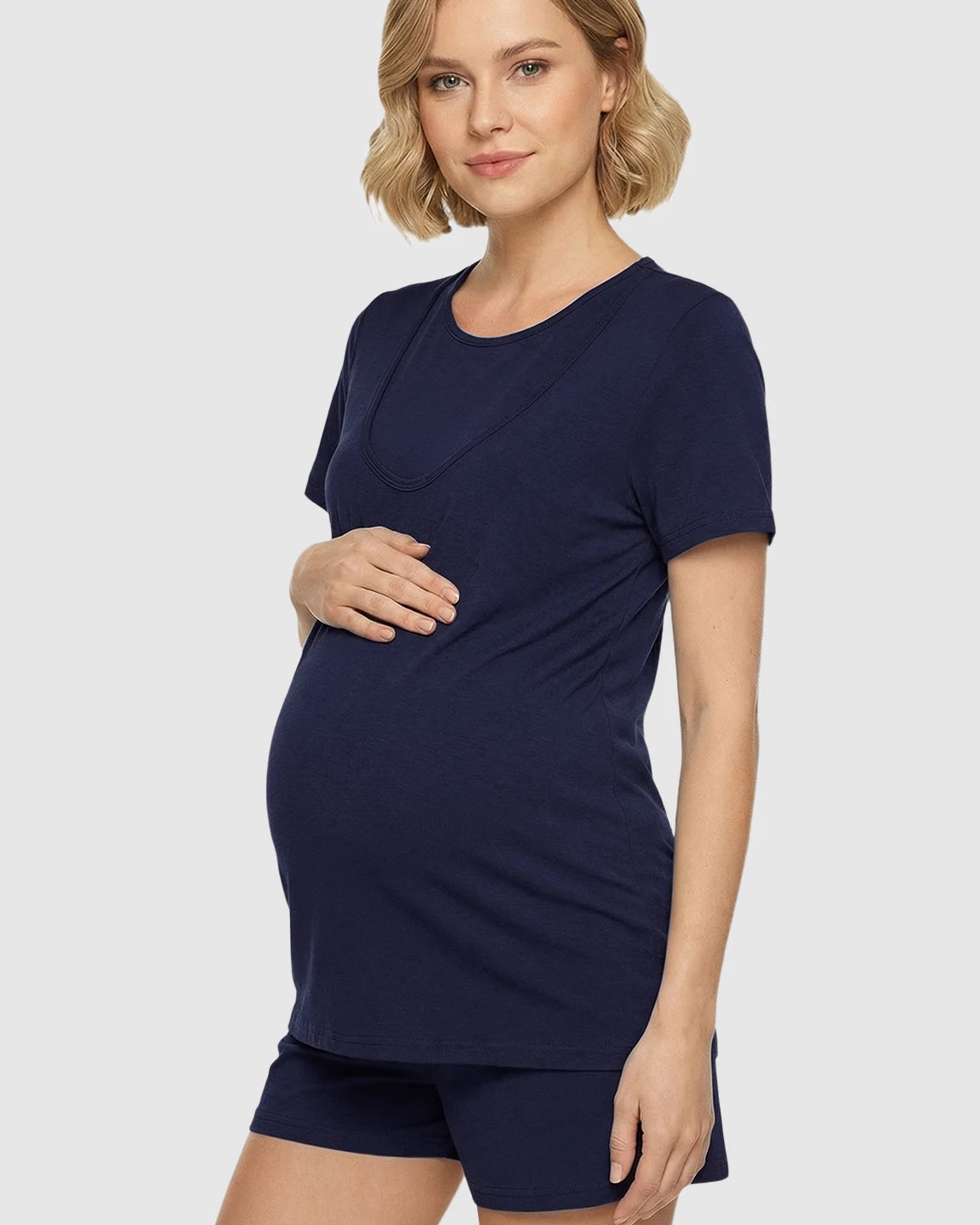 Easy Nursing-Access Modal Maternity Sleepwear
