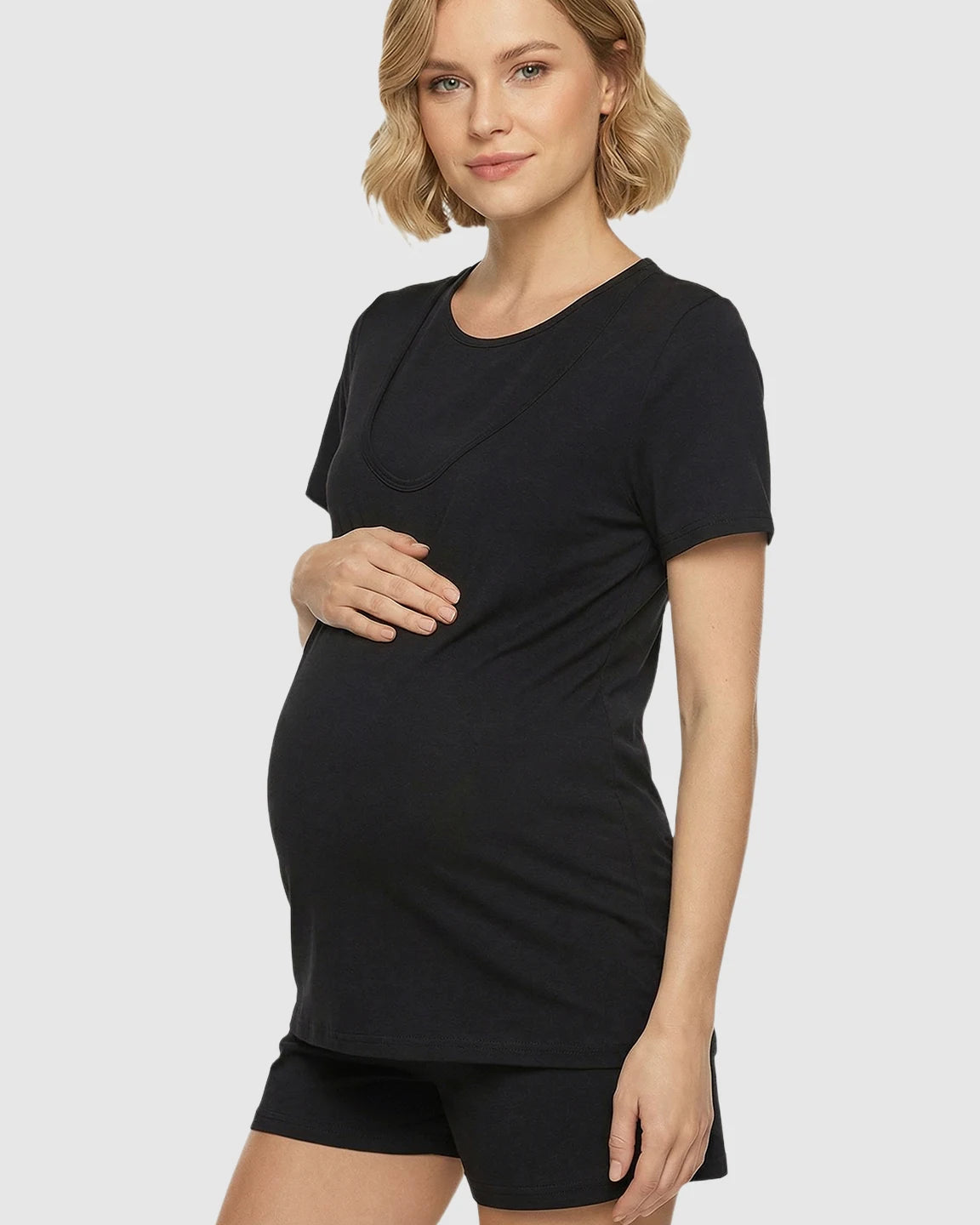 Easy Nursing-Access Modal Maternity Sleepwear