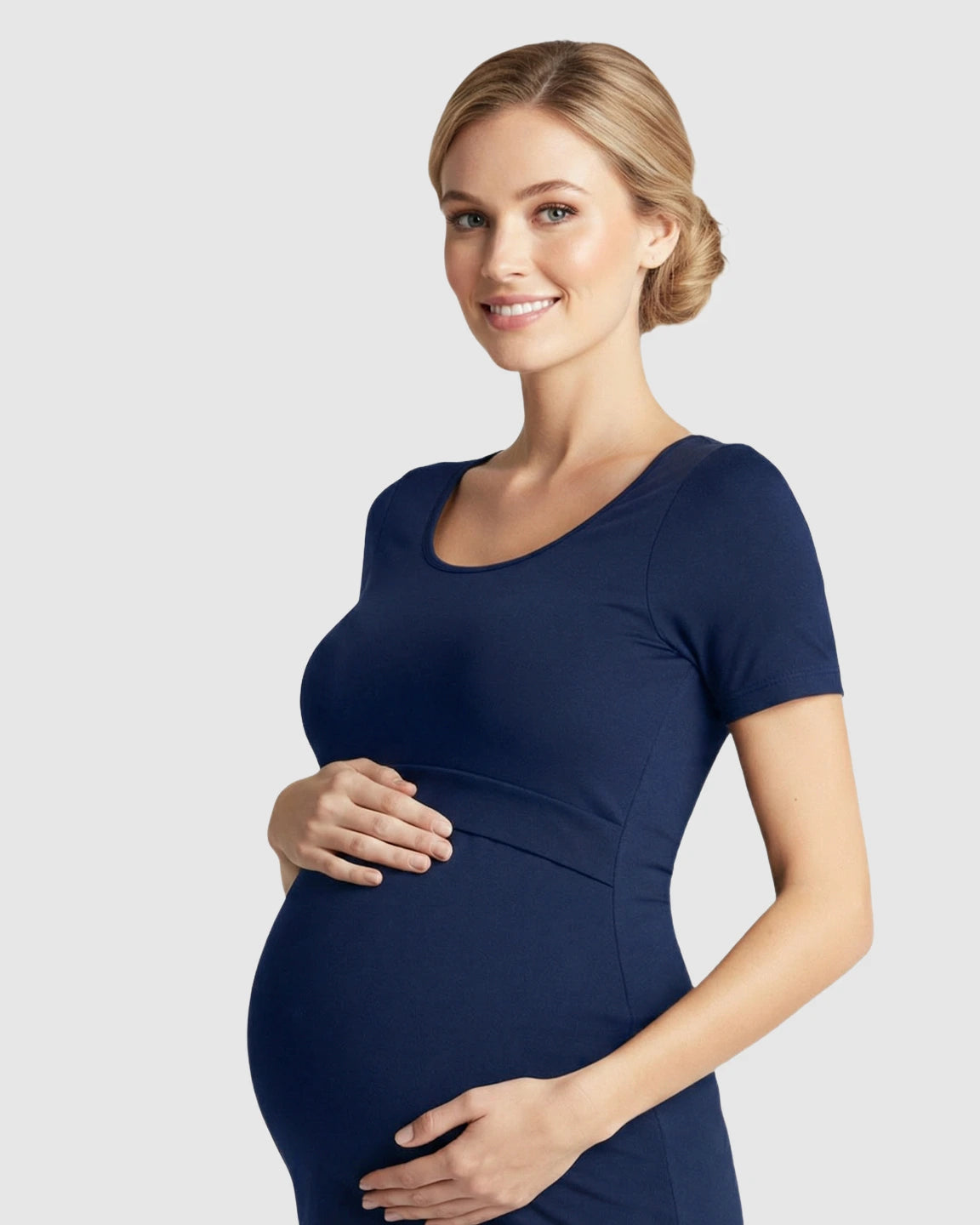 Stretch-Fit V-Neck Nursing T-Shirt