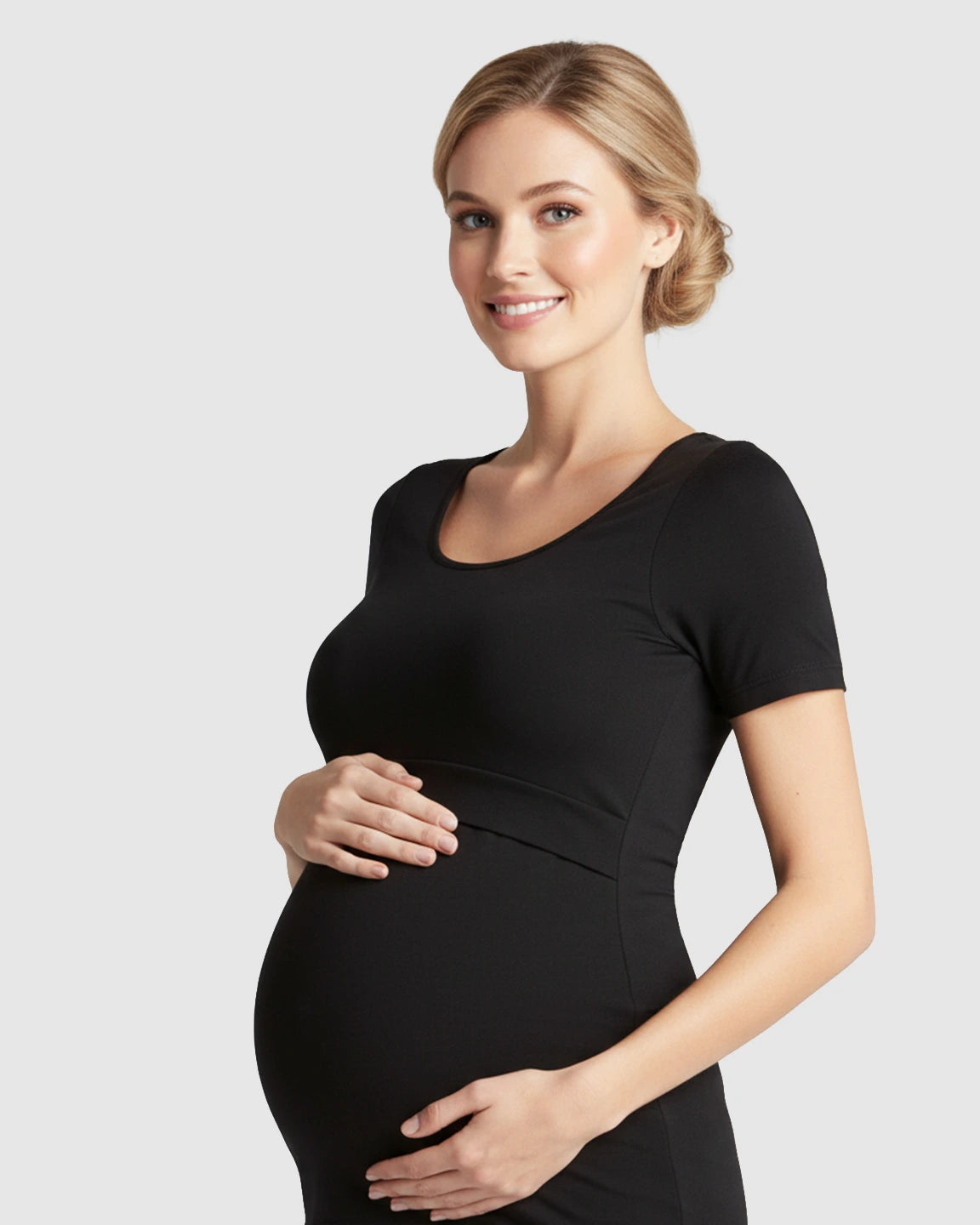 Stretch-Fit V-Neck Nursing T-Shirt