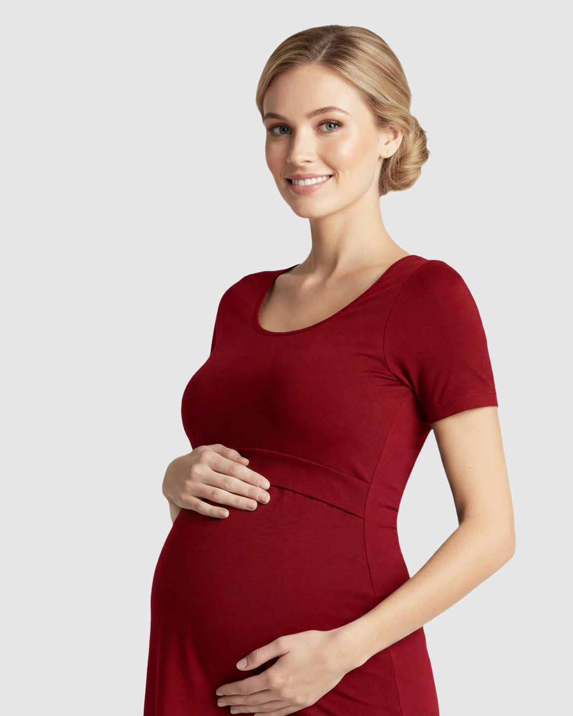 Stretch-Fit V-Neck Nursing T-Shirt