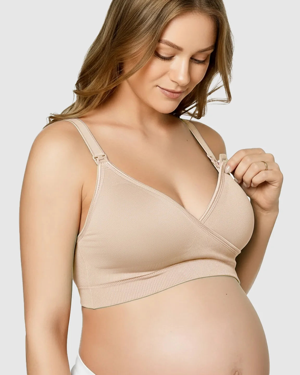 Seamless Front-Open Soft Stretch Nursing Bra