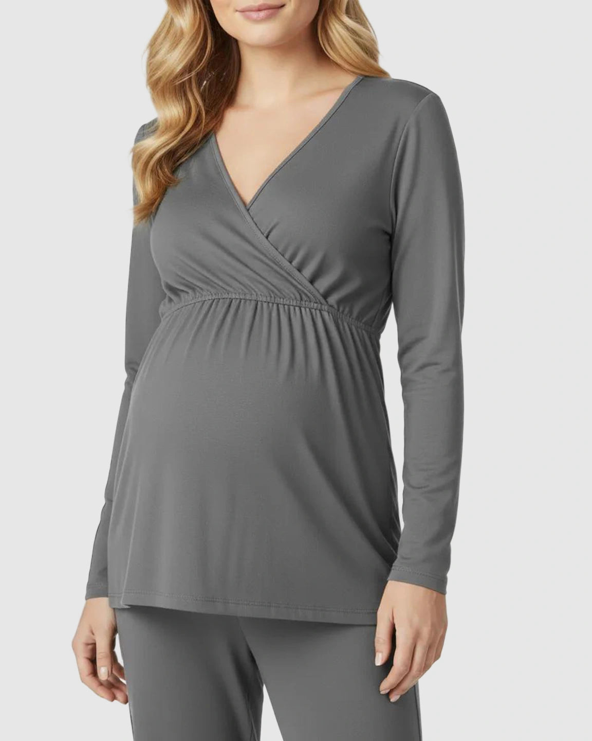 Classic V-Neck Long Sleeve Top and Trouser Lounge Set