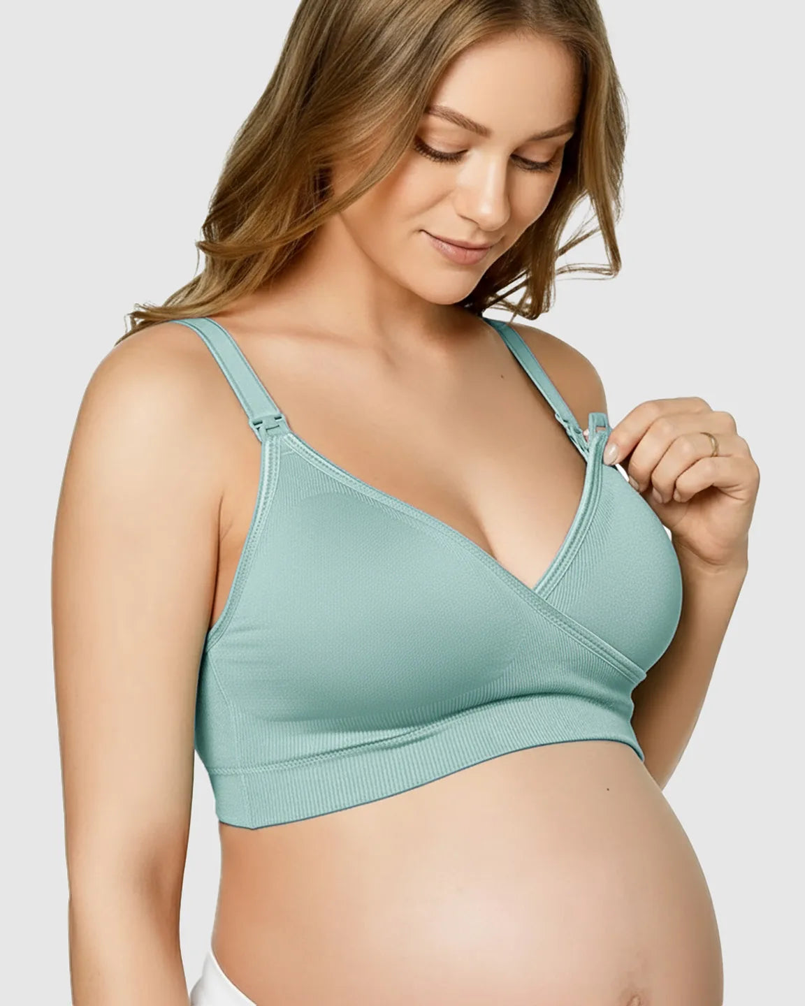 Seamless Front-Open Soft Stretch Nursing Bra