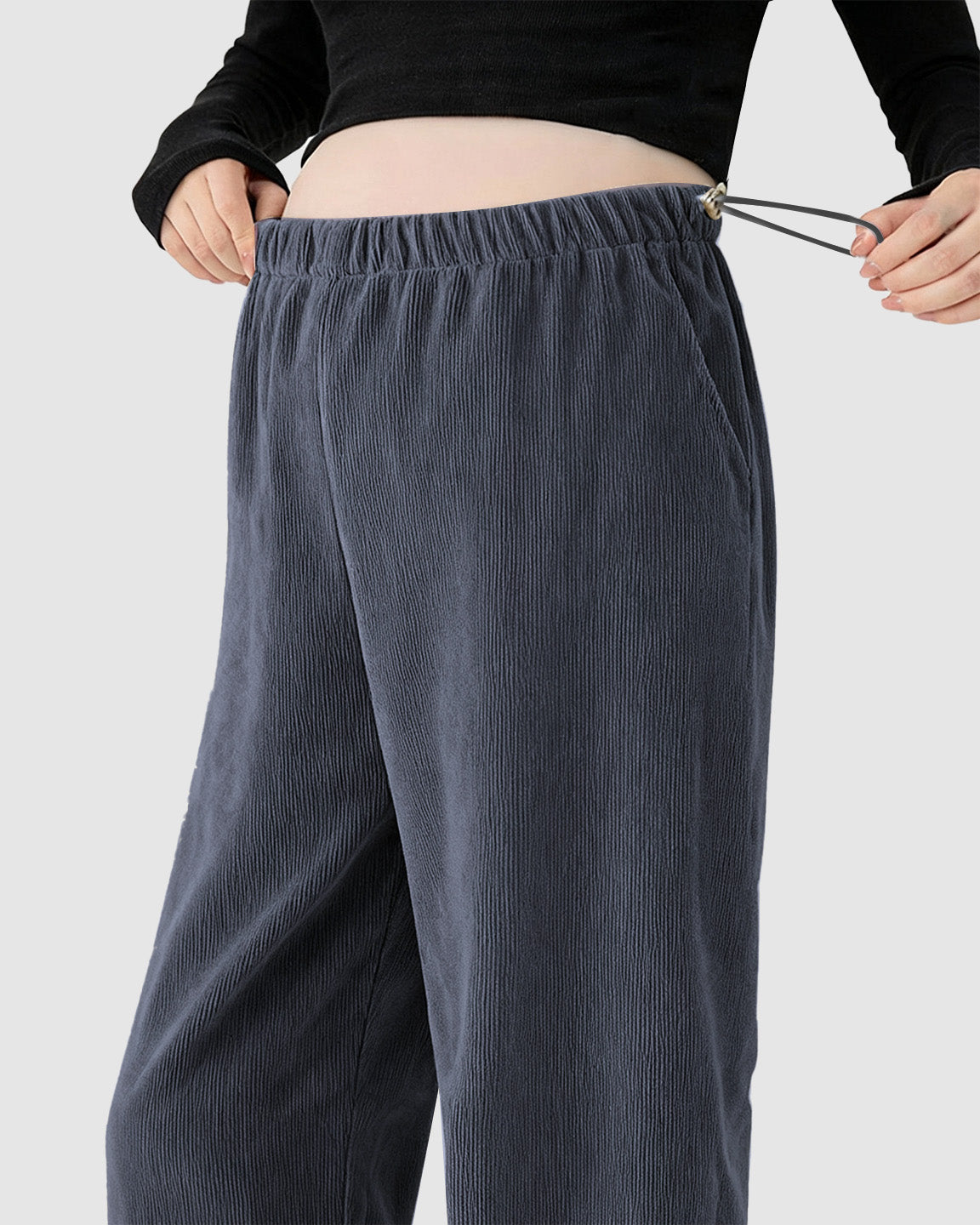 High-Waist Flowy Support Maternity Pants