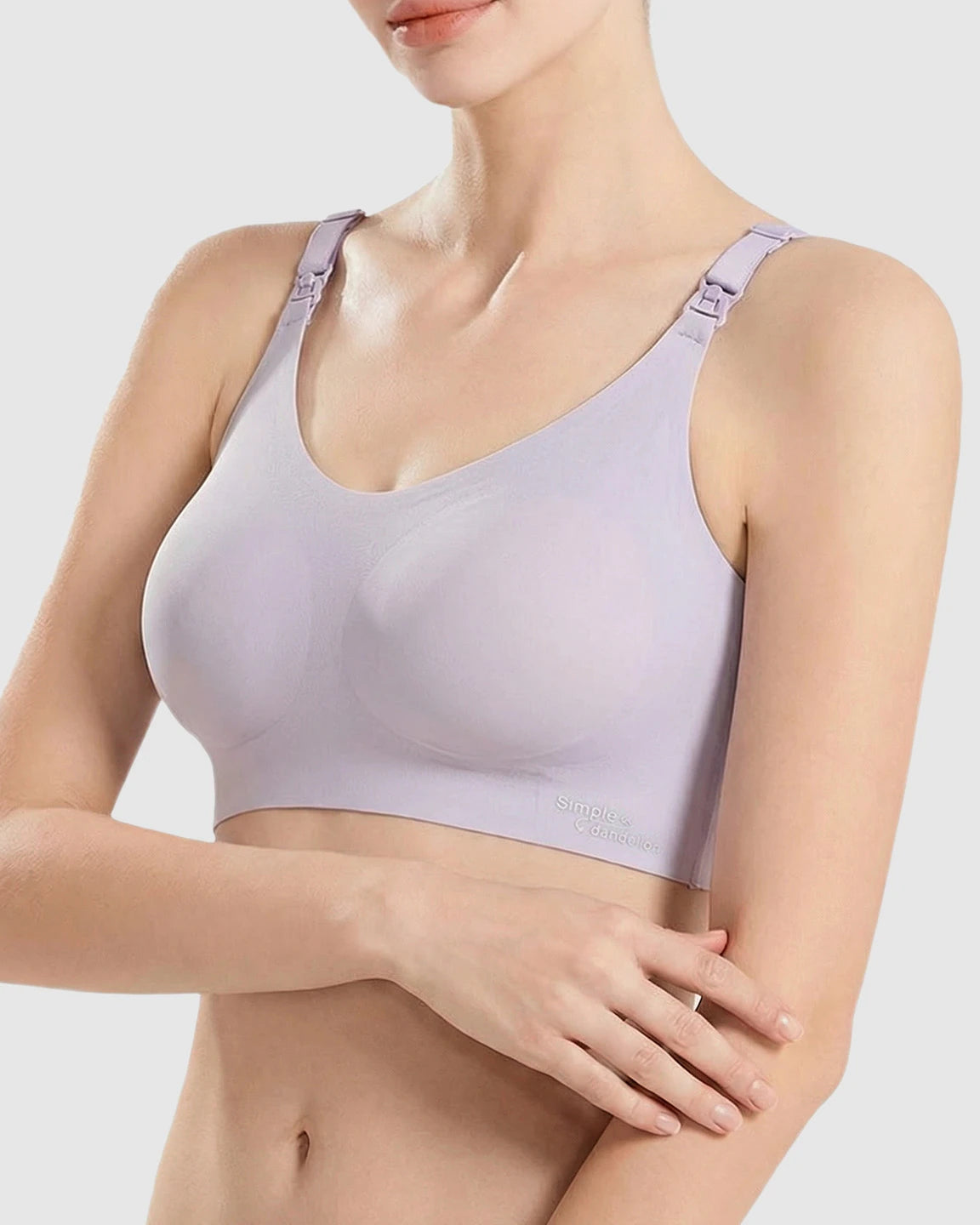 Clip-Down Straps Contoured Nursing Bra