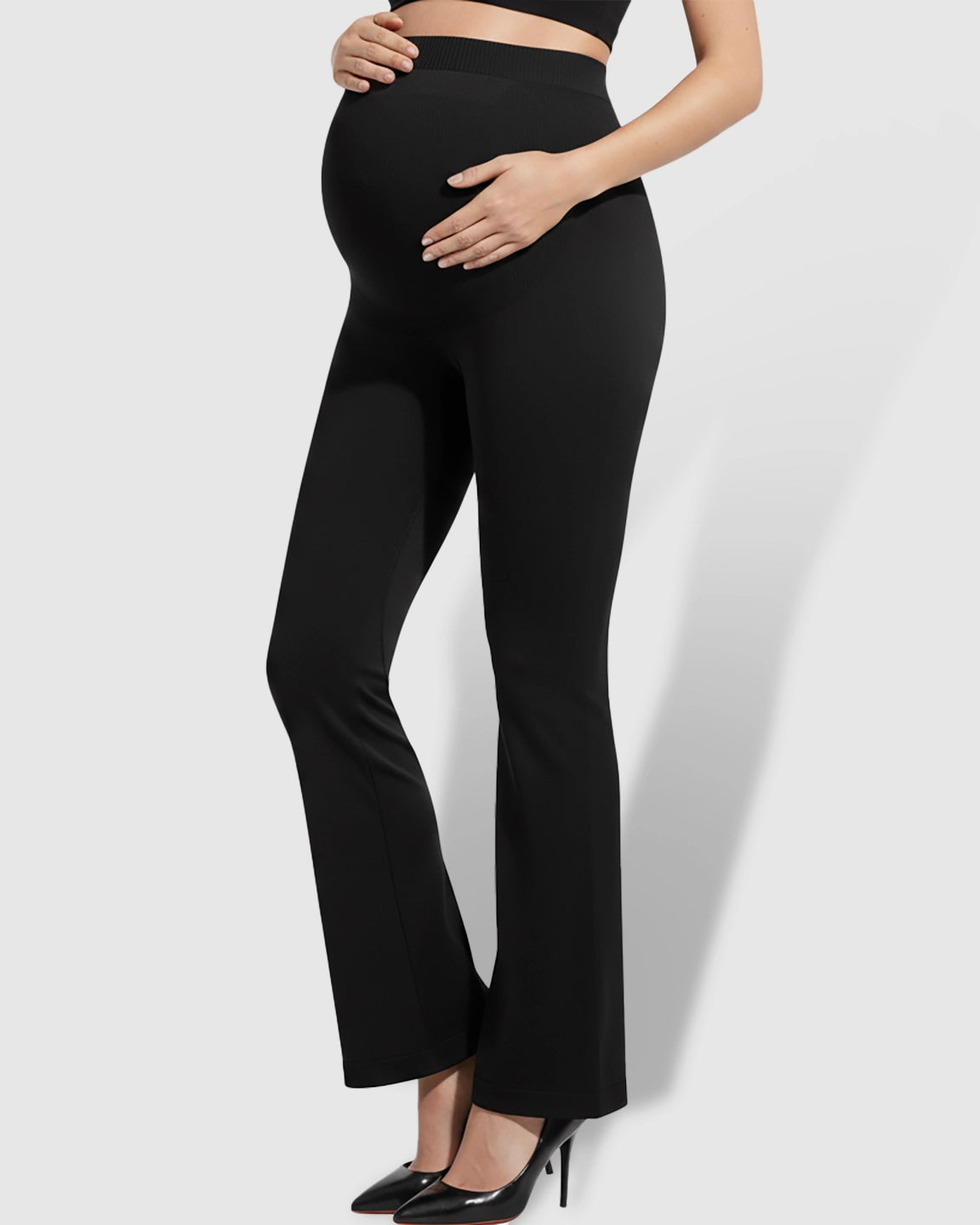 Over-Belly Bootcut Maternity Pants